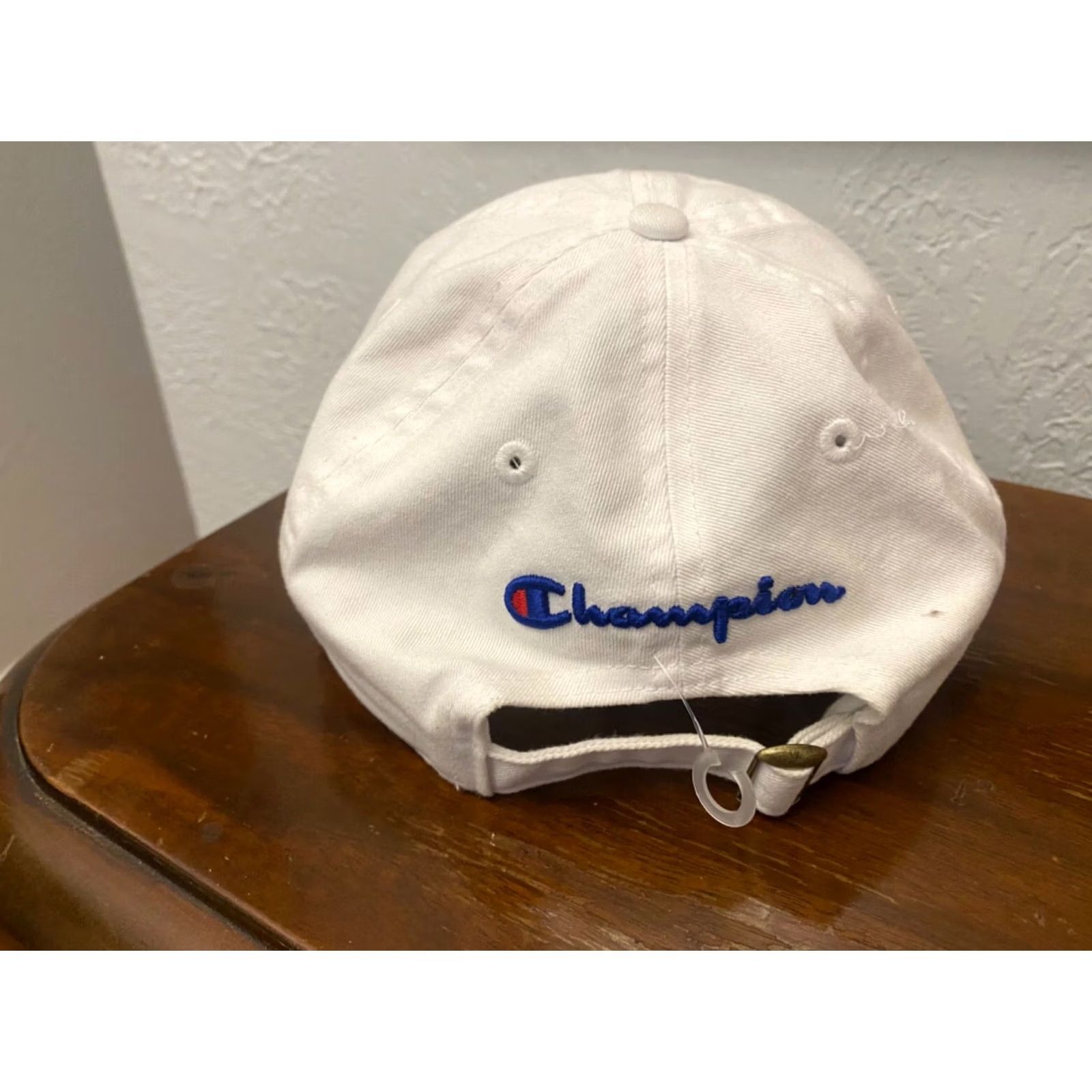 Champion Champion White Logo Baseball Hat Small Logo Adjustable Mens Cap Size ONE SIZE - 3 Thumbnail