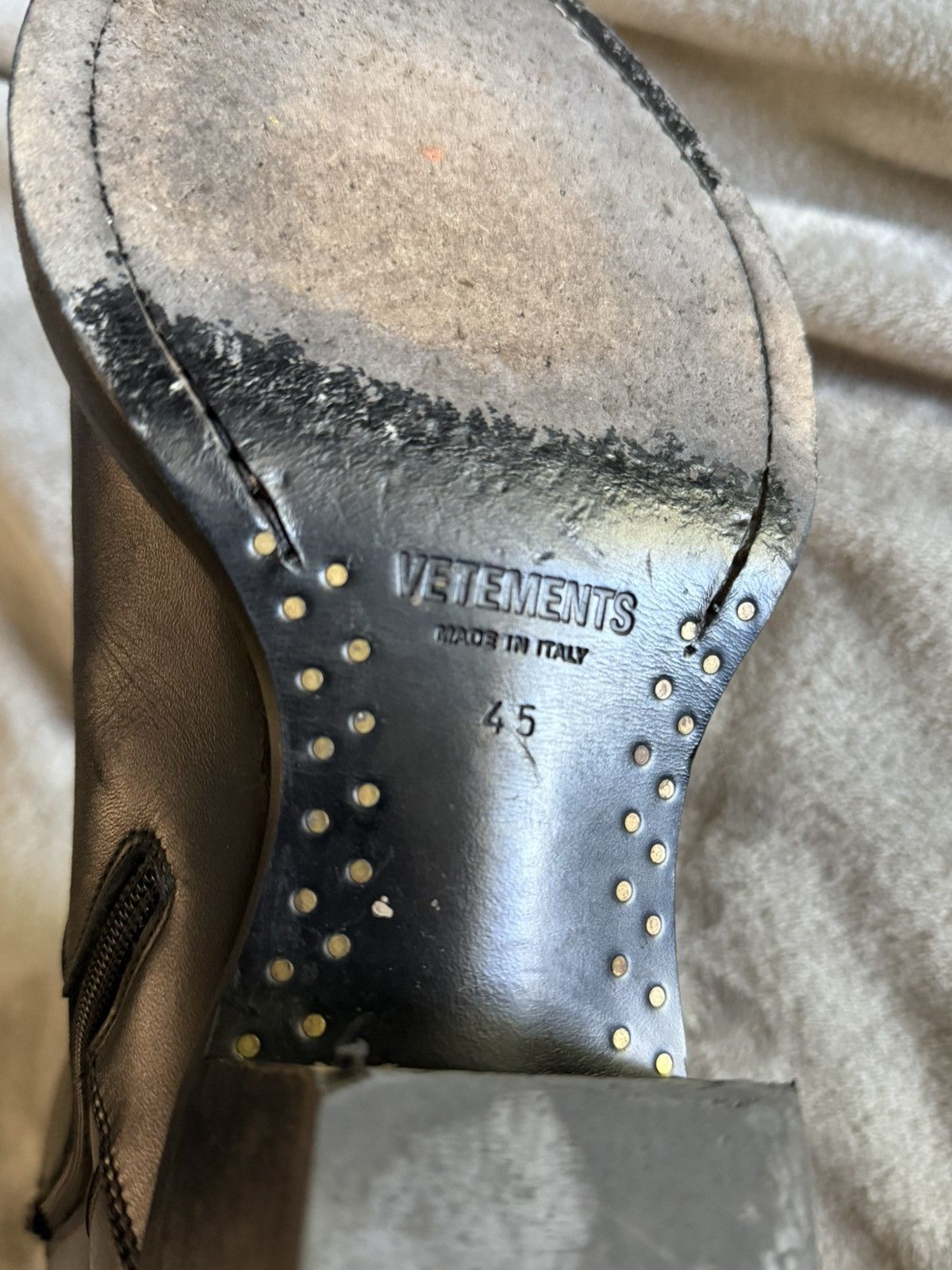 Vetements Black Leather Texan Boots Size US 12 / EU 45 - 9 Thumbnail