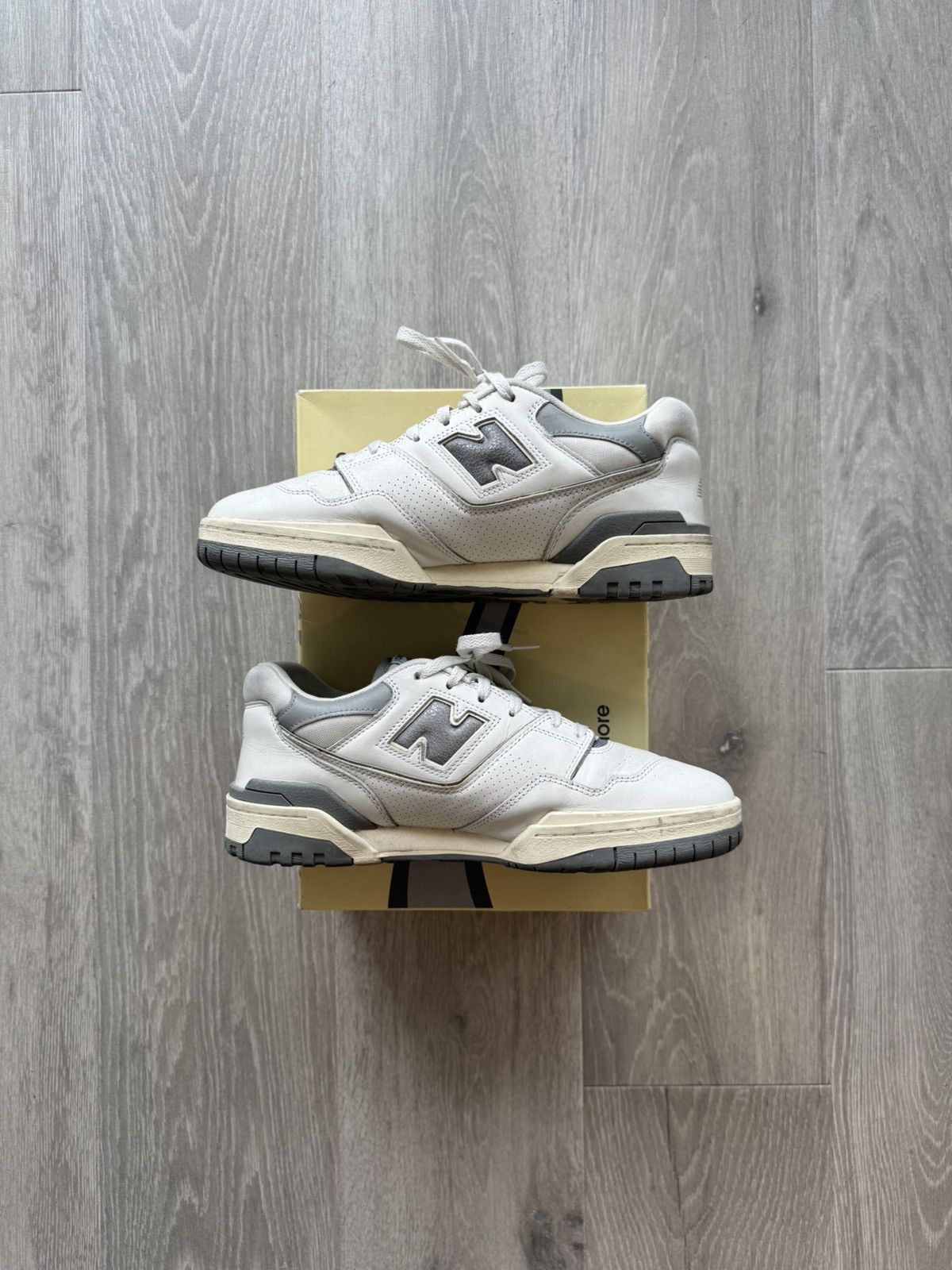 Aime Leon Dore × New Balance New Balance Aime Leon Dore White/Grey 550 Size US 10.5 / EU 43-44 - 2 Thumbnail