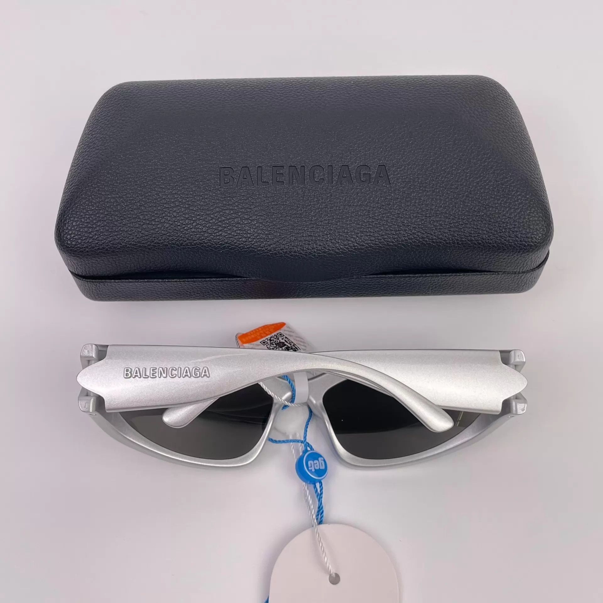 Balenciaga Balenciaga Silver Sunglasses 260428ZJMJH02 Size ONE SIZE - 6 Thumbnail