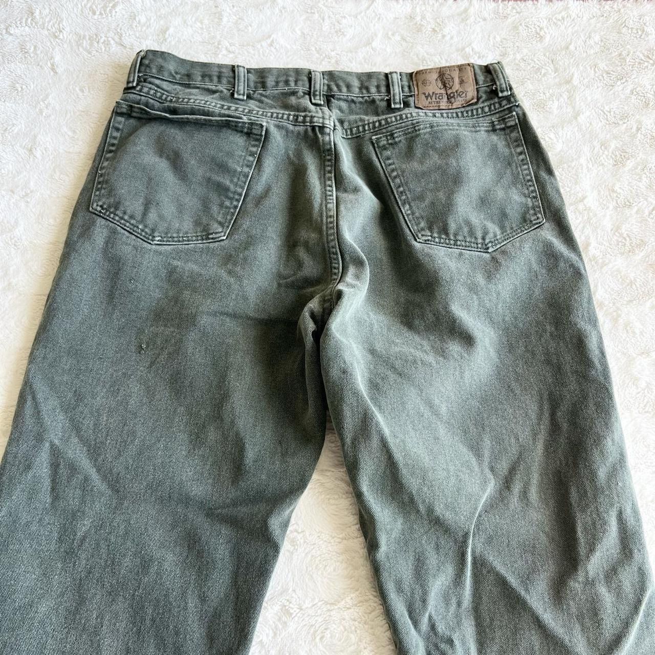 Wrangler Vintage Wrangler Jeans Mens 35x29 *Tag 38x30 Green Straight Size US 35 - 6 Thumbnail