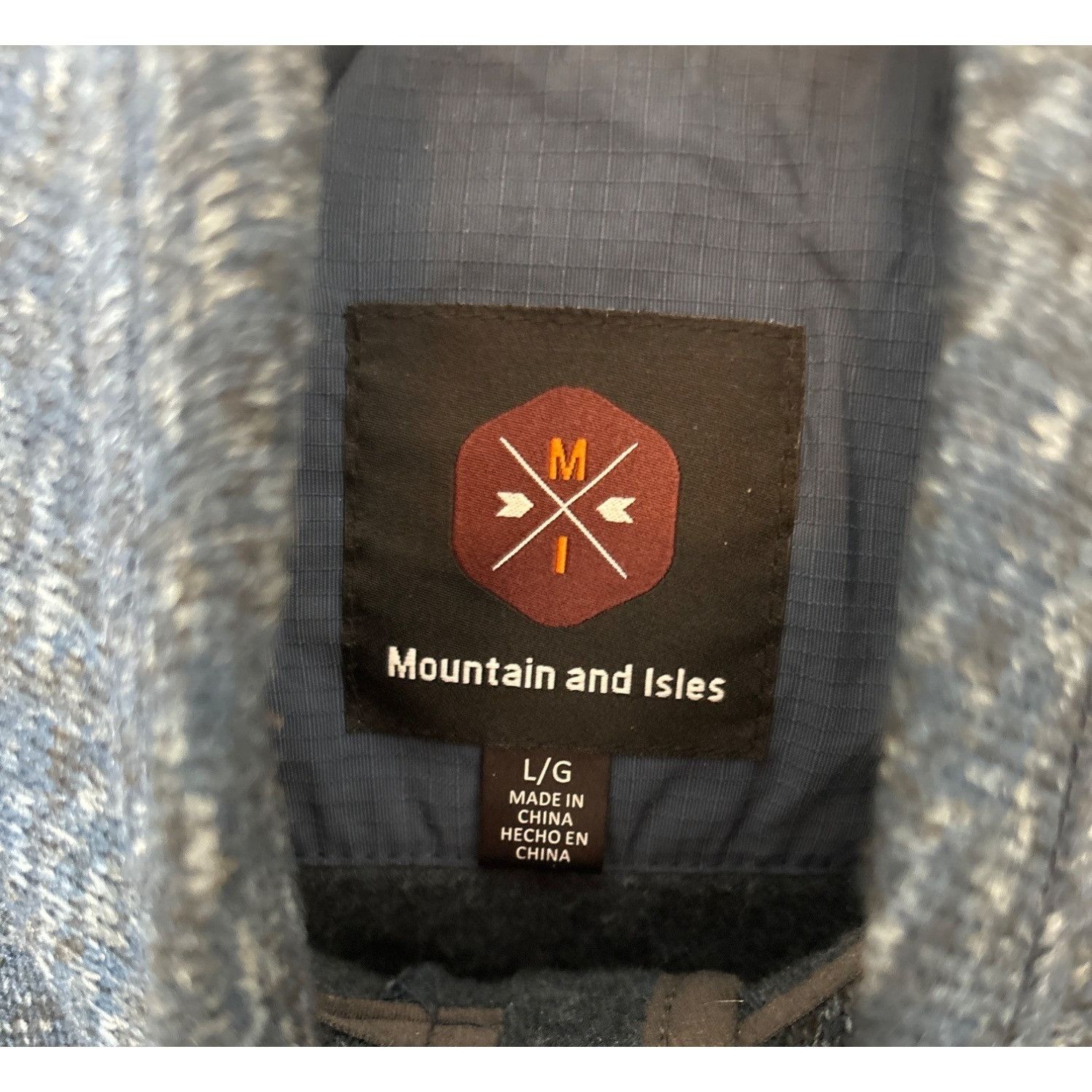 Other MOUNTAIN AND ISLES MEN'S BLUE HEATHER HALF ZIP KNIT PULLOVER Size US L / EU 52-54 / 3 - 3 Thumbnail