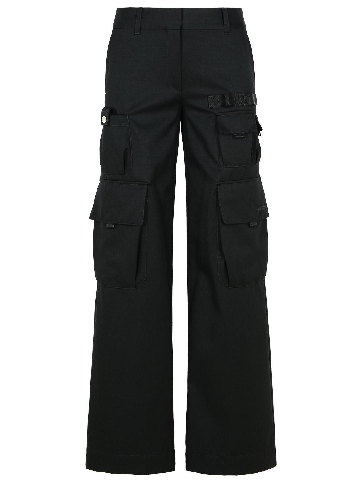 Off-White OFF-WHITE 'Toy Box' Black Virgin Wool Pants Size 28" / US 6 / IT 42 - 1 Thumbnail