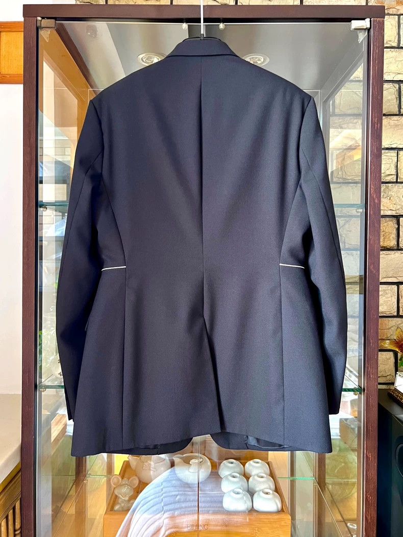 Dior Dior 18fw black three-white line suit 2501-Nextarrow Size 46R - 2 Thumbnail