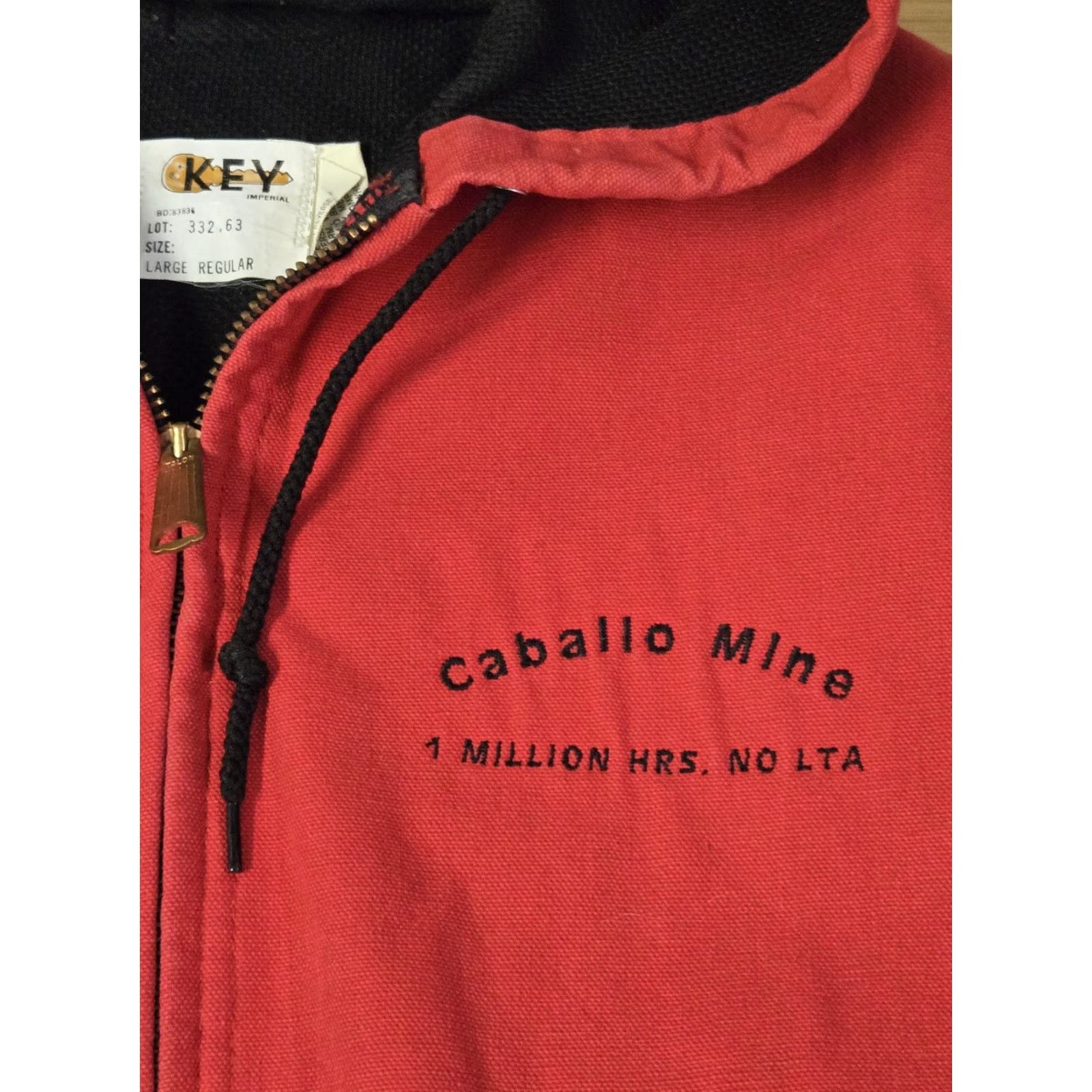 Vintage Key Imperial Jacket Hooded Workwear Embroidered Caballo Mine Mens Large Size US L / EU 52-54 / 3 - 4 Thumbnail