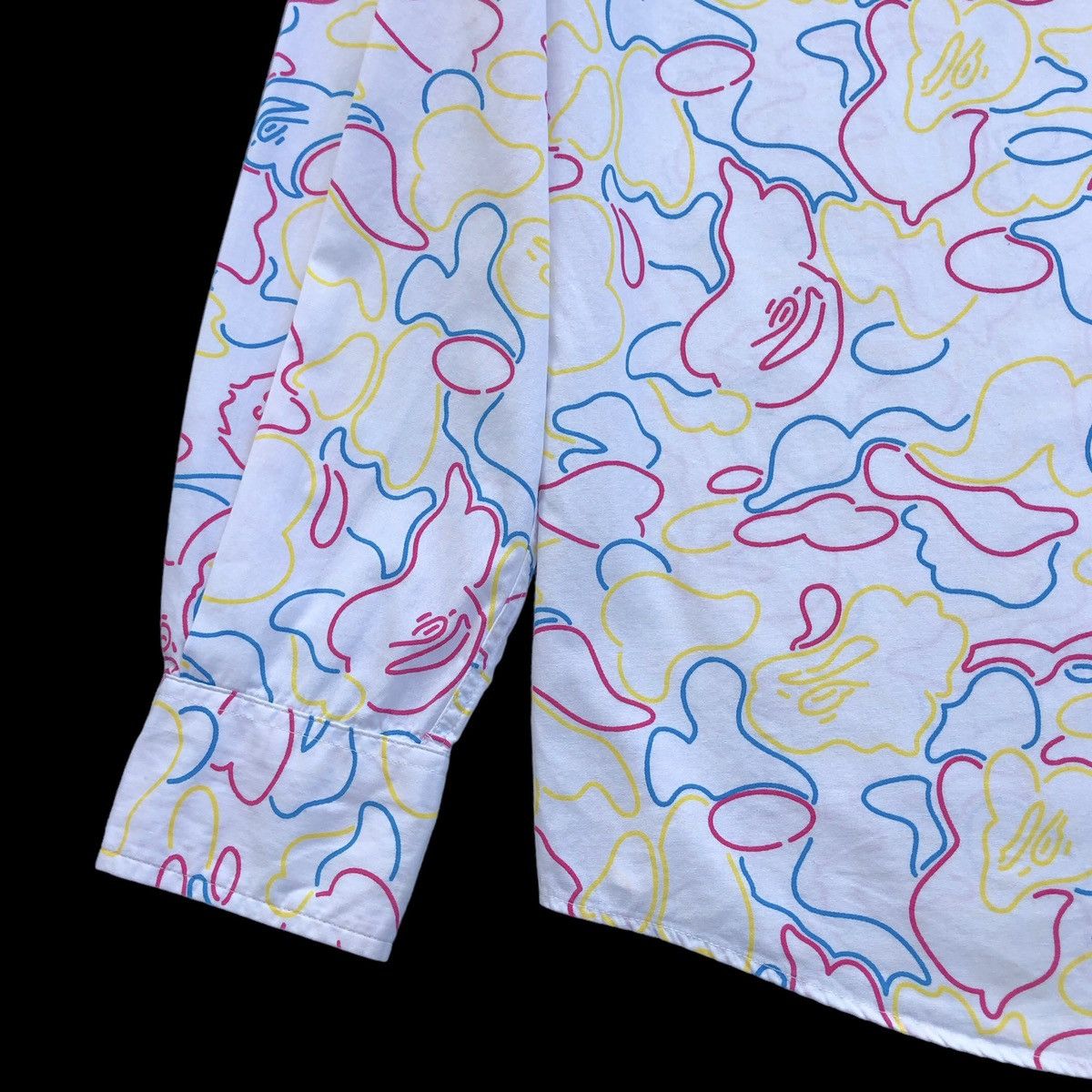 Bape Neon Camo Button Up Shirt Size US S / EU 44-46 / 1 - 3 Thumbnail