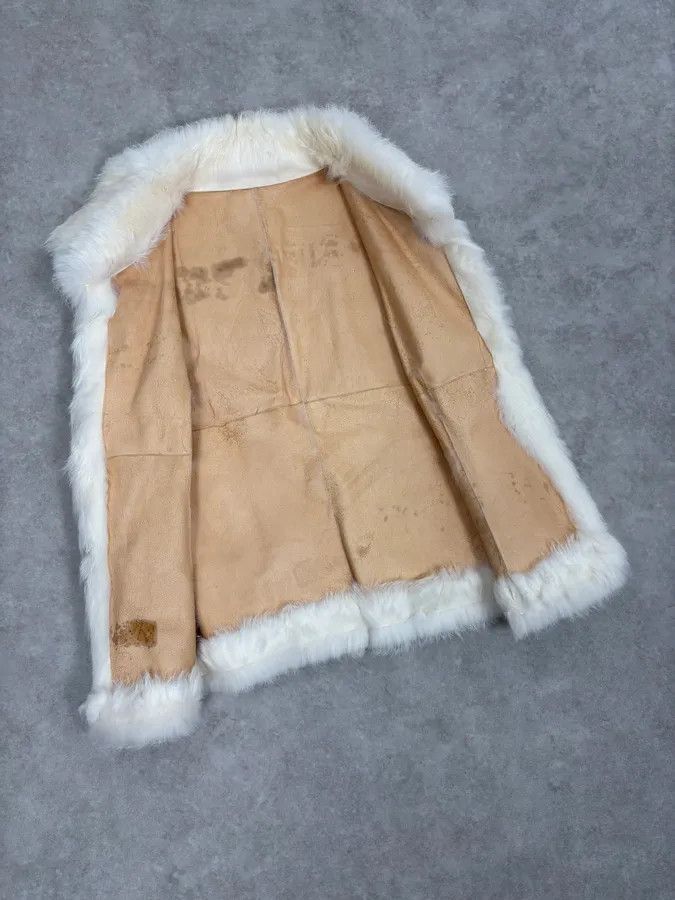 Gianfranco Ferre 2000s Gianfranco Ferre White Fur Vest Size S / US 4 / IT 40 - 7 Thumbnail