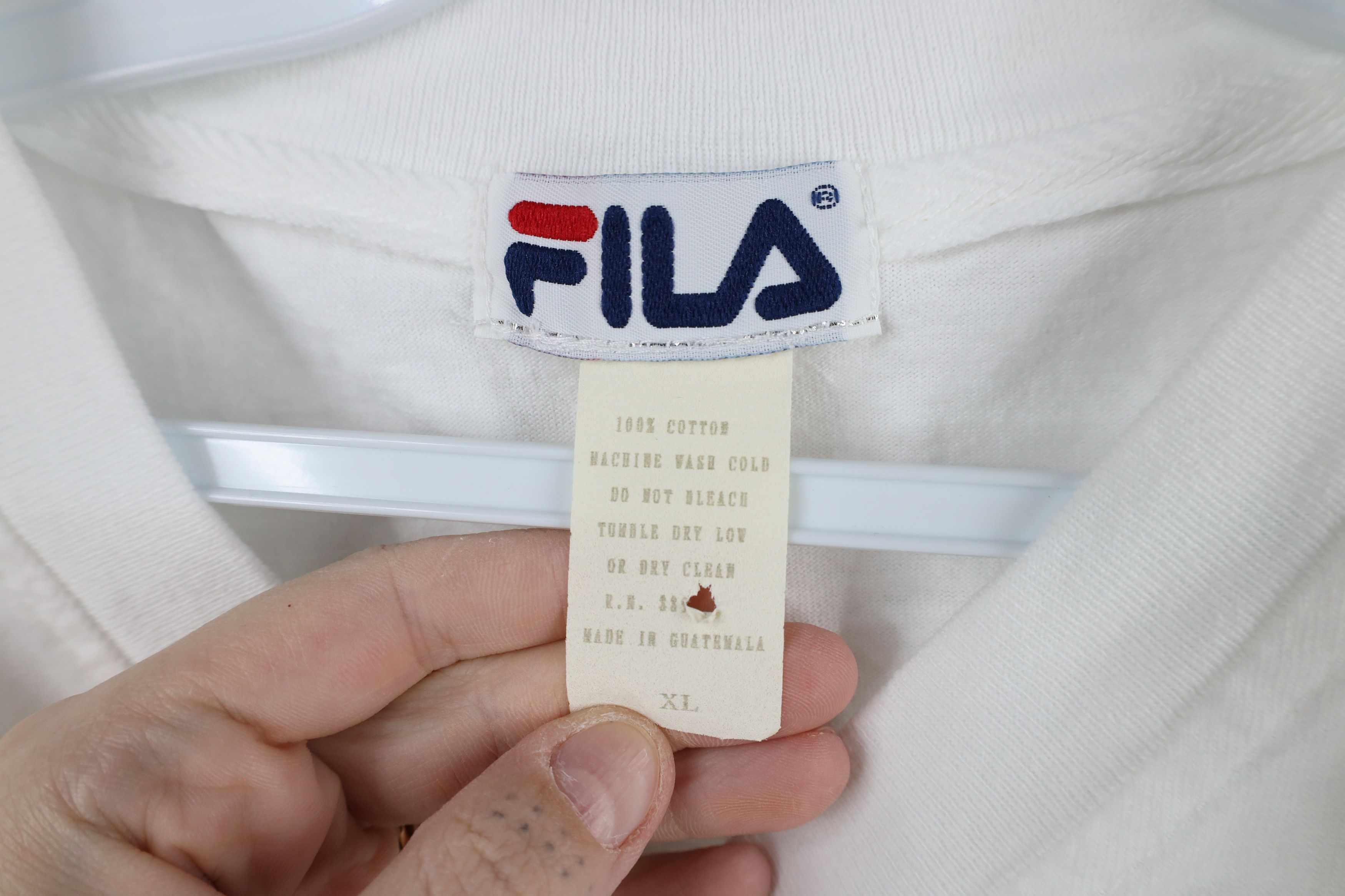 Fila × Vintage Vintage 90s FILA Basketball Detroit Pistons Jersey T-Shirt Size US XL / EU 56 / 4 - 5 Thumbnail