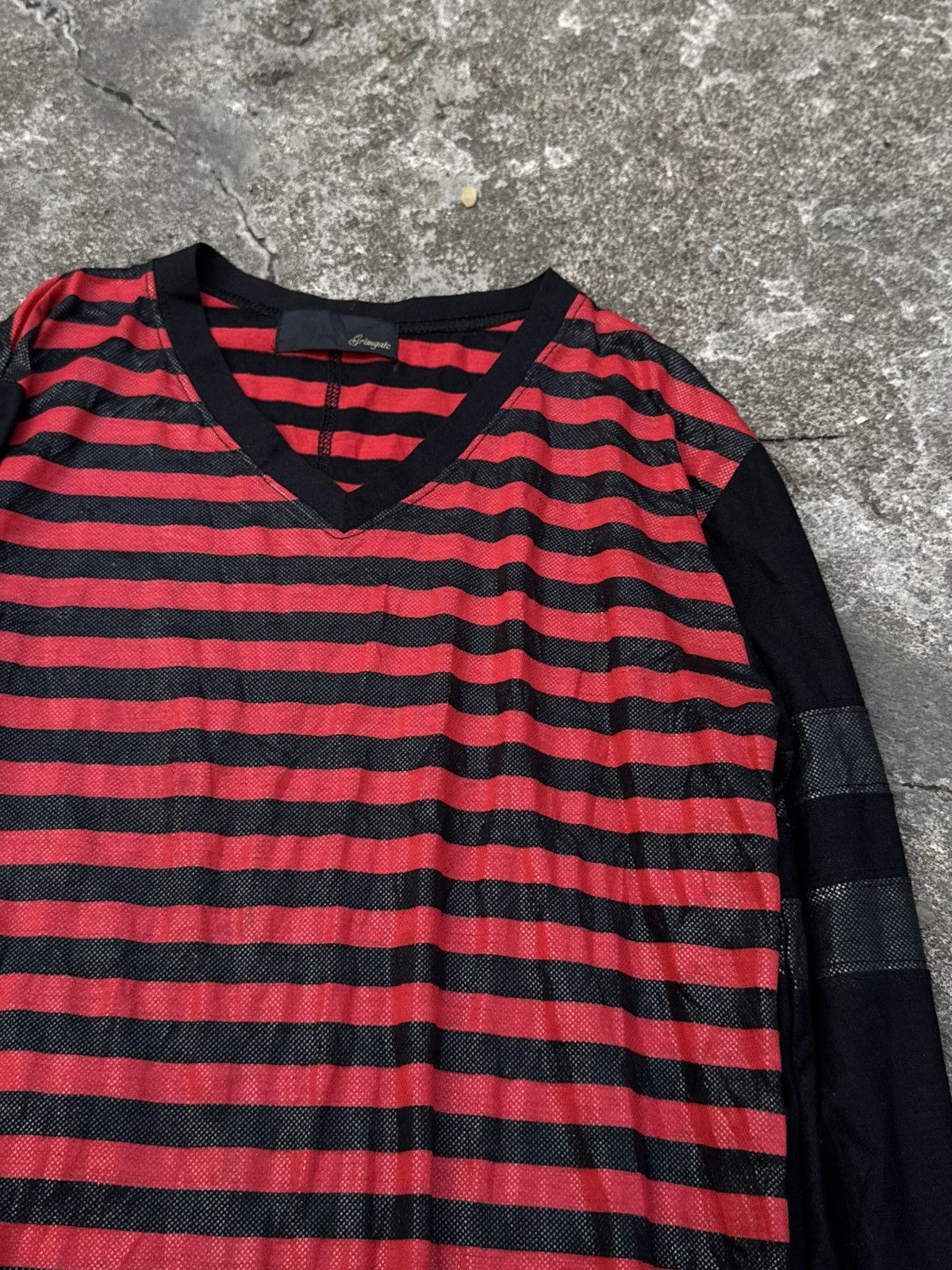 Schlussel Wax Striped Long Sleeve 14th styled grimgate Size US M / EU 48-50 / 2 - 3 Thumbnail