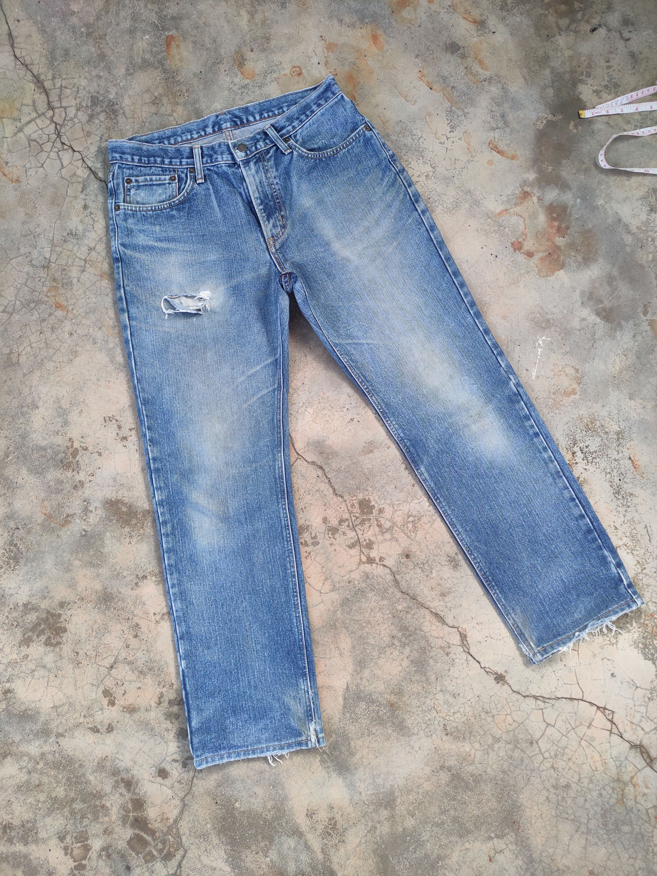 Edwin W32 VINTAGE EDWIN 403 FADED DISTRESSED JEAN PANTS Size US 32 / EU 48 - 2 Thumbnail