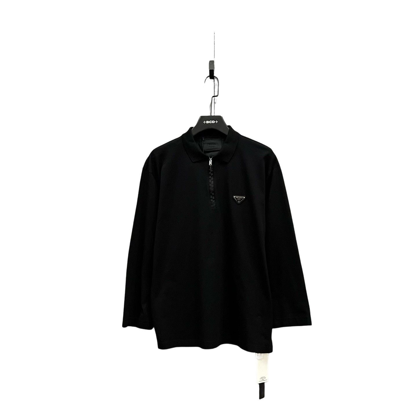 Prada Prada Triangle Logo Half-Zip Polo Size L Size US L / EU 52-54 / 3 - 1 Thumbnail