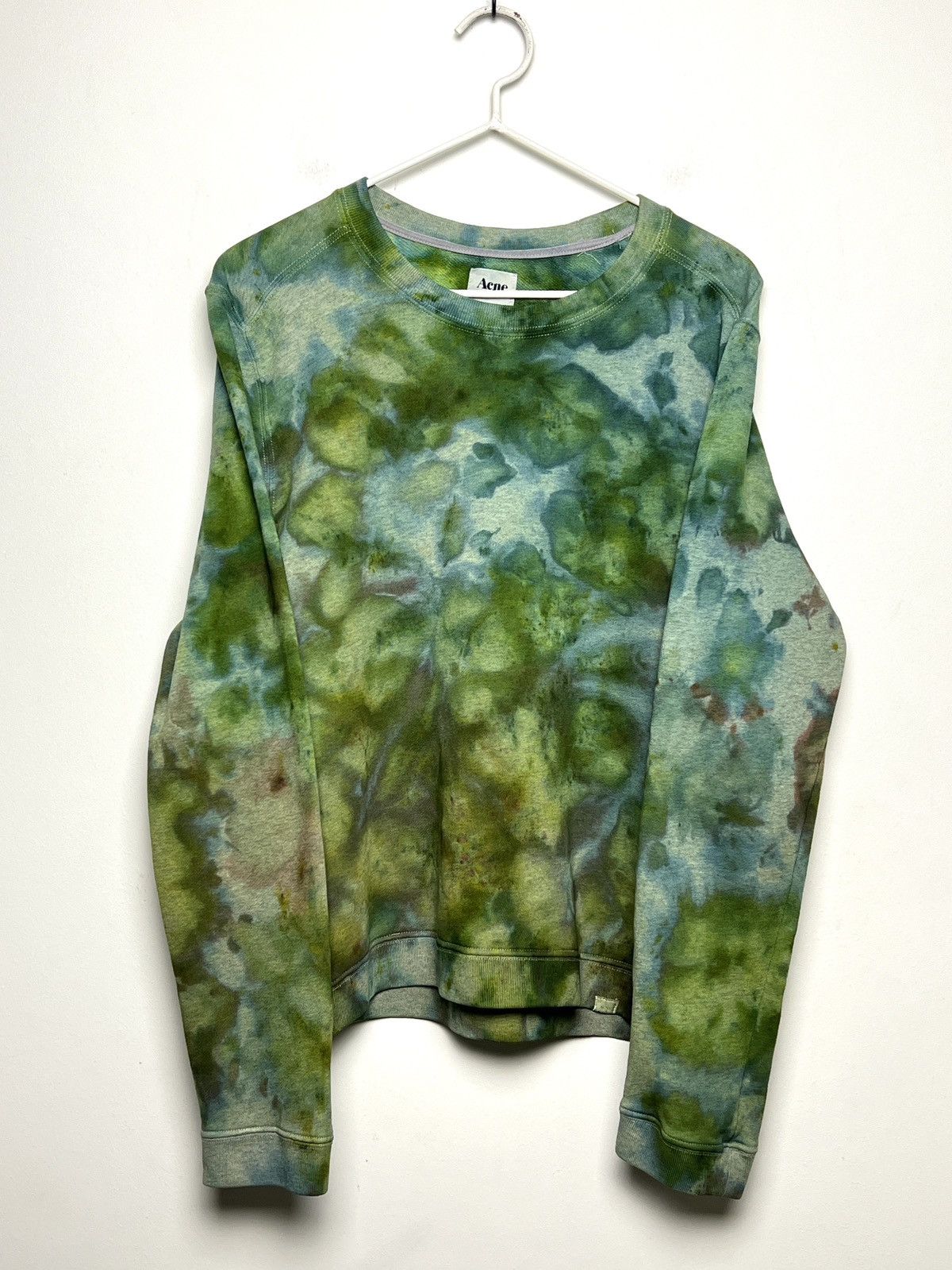 acne studios y2k tie dye sweatshirt crewneck 1/1 vintage