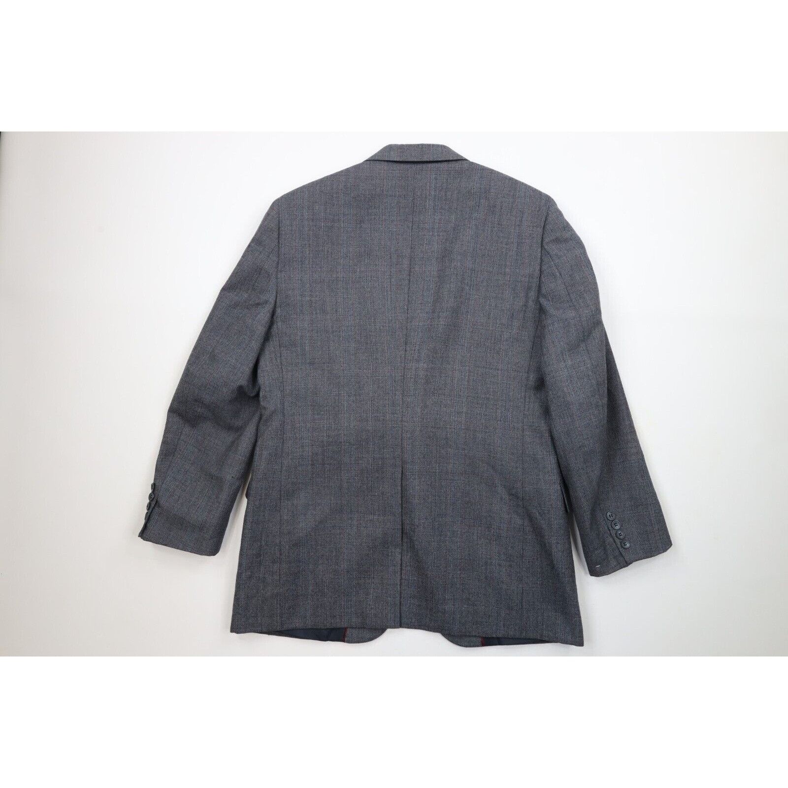 Vintage Vintage 70s Streetwear 2 Piece Wool Plaid Suit Wedding Size 40R - 7 Thumbnail