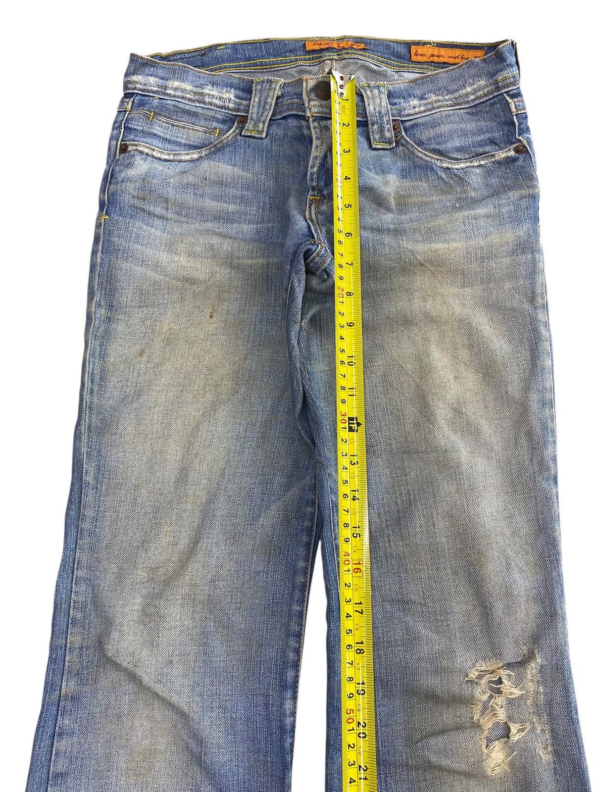 Japanese Brand Japanese Brand Faded Wash Style Flare Jeans Size US 28 / EU 44 - 6 Thumbnail