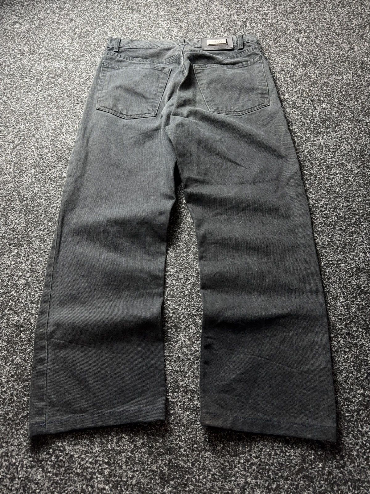 Hugo Boss Retro VNTG 90s Hugo Boss Faded Black Pants Straight Fit Y2K Size US 30 / EU 46 - 11 Thumbnail