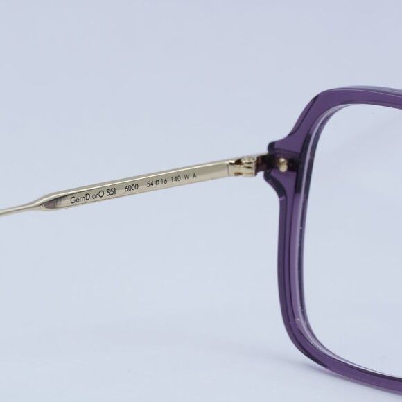 Dior Dior GEMDIORO S5I 6000 Violet Eyeglasses - Lowest Price! Size ONE SIZE - 8 Thumbnail