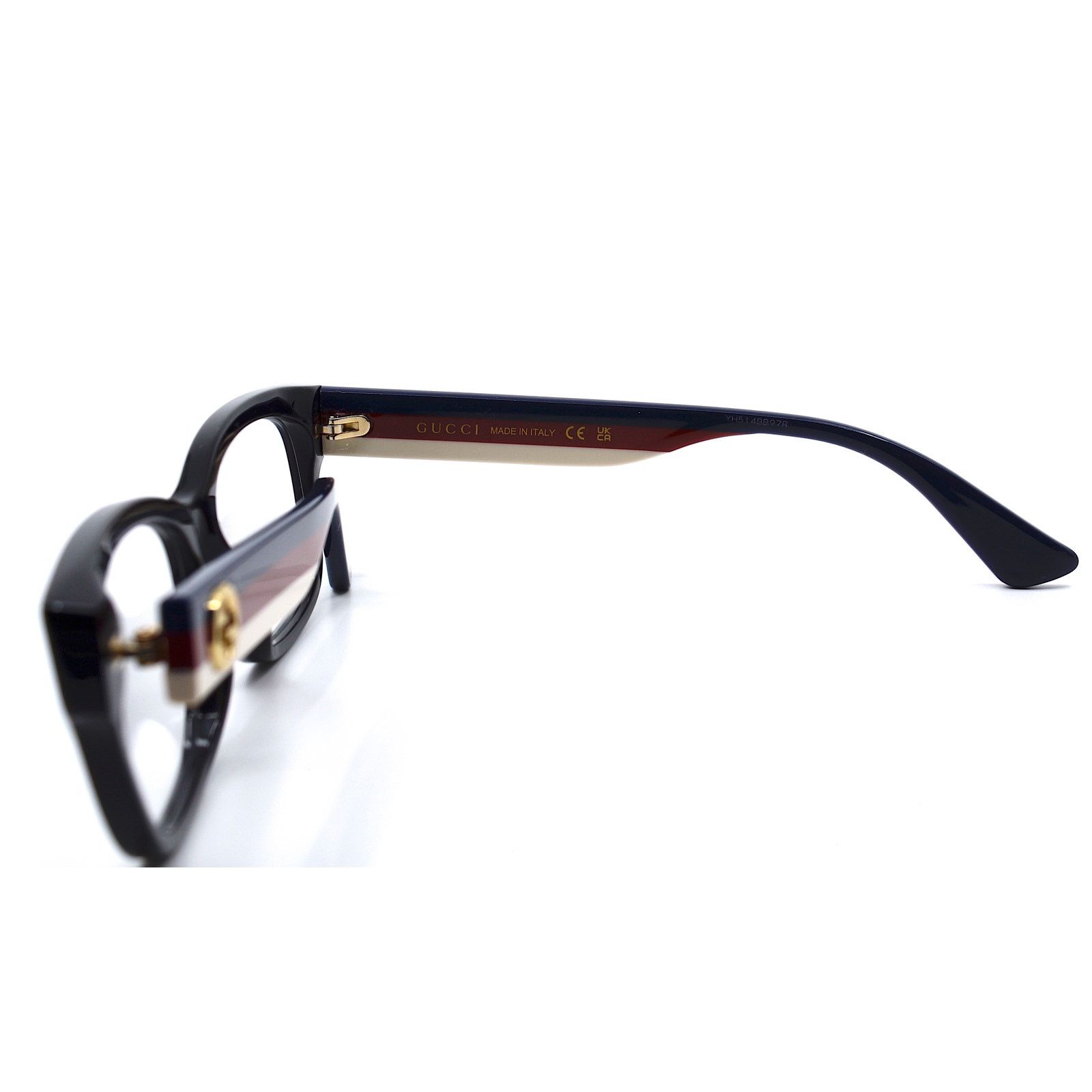 Gucci NEW GUCCI GG0278O 001 BLACK MULTICOLOR EYEGLASSES FRAME Size ONE SIZE - 11 Thumbnail