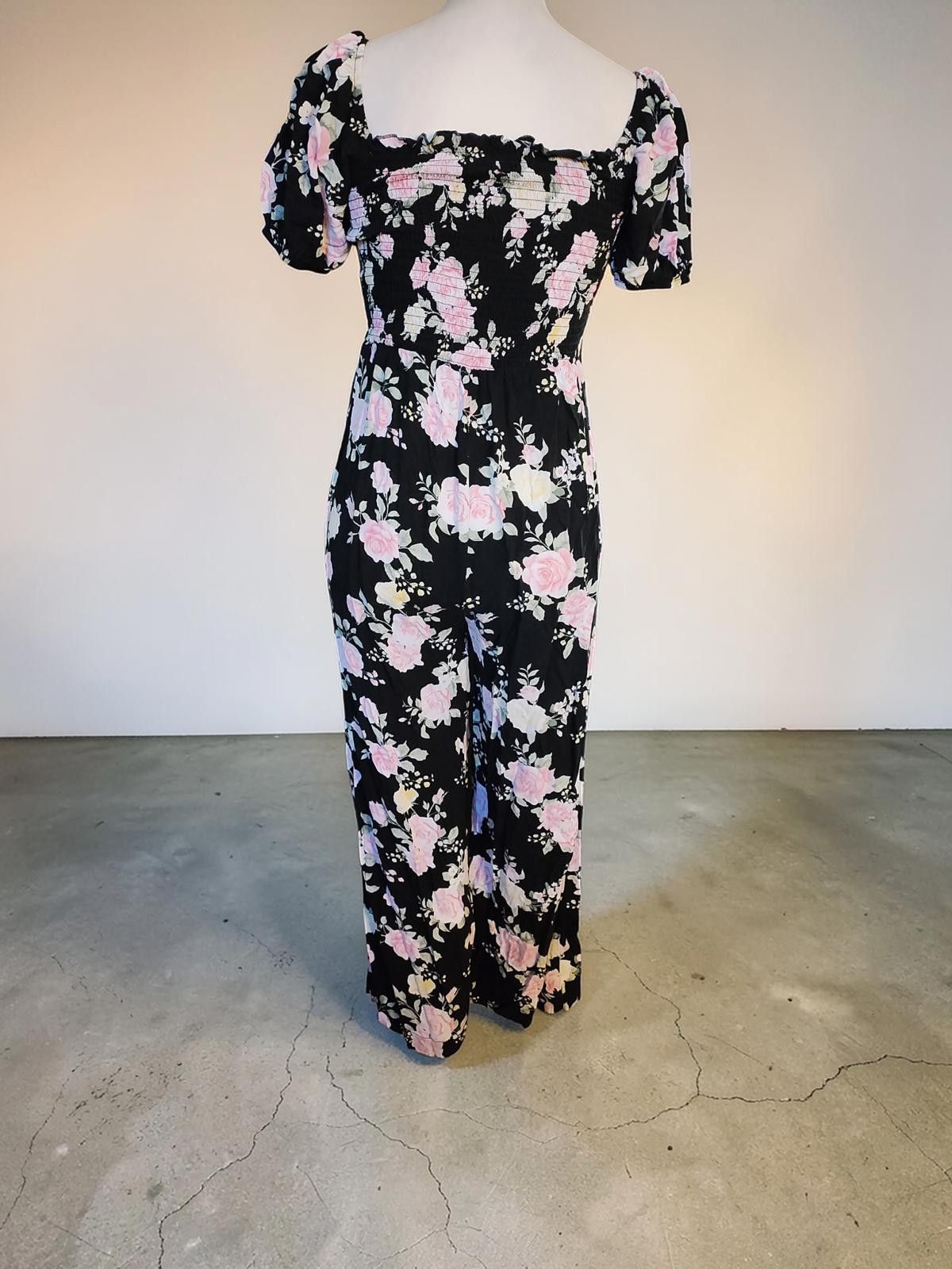 Other Medium Floral Jumpsuit with Puff Sleeves Size 32" / US 10 / IT 46 - 4 Thumbnail