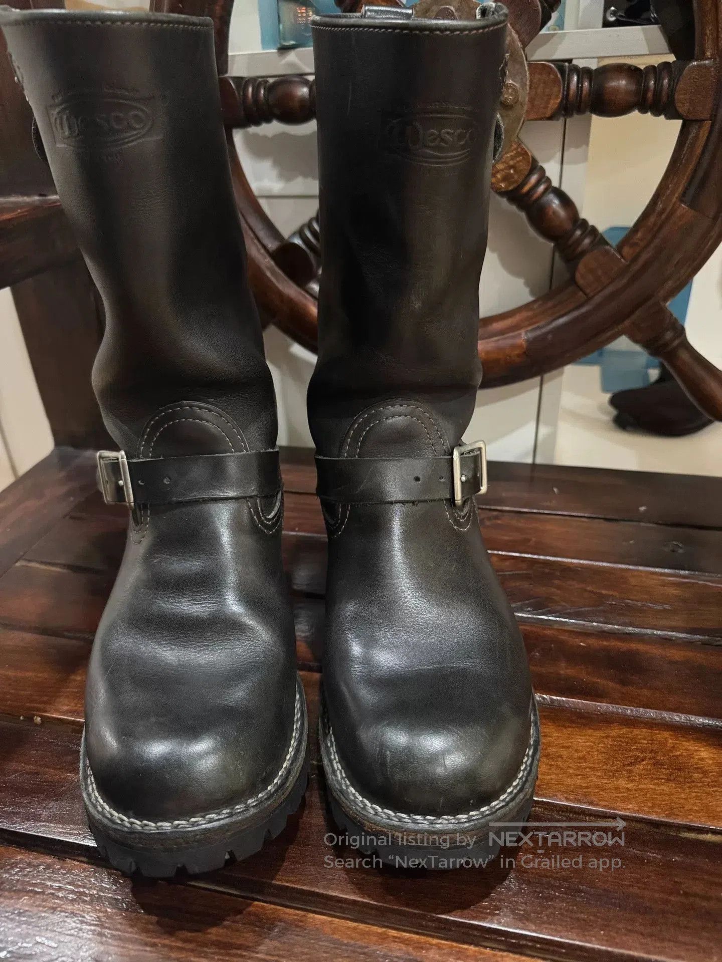 WESCO Wesco Boss Black Engineer Boots for Sale. Size US 8 / EU 41 - 2 Thumbnail