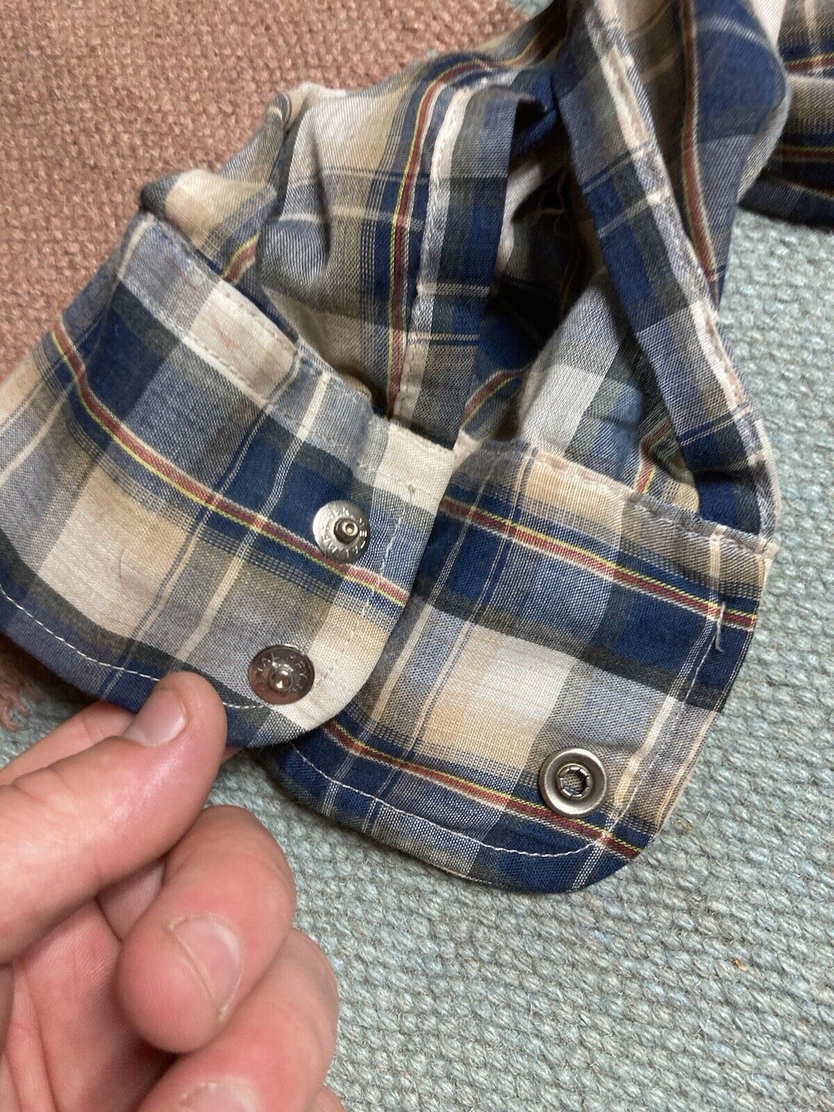 JCPenney × Vintage 70s JCPenney Pearl snap shirt plaid western lightweight L Size US L / EU 52-54 / 3 - 5 Thumbnail