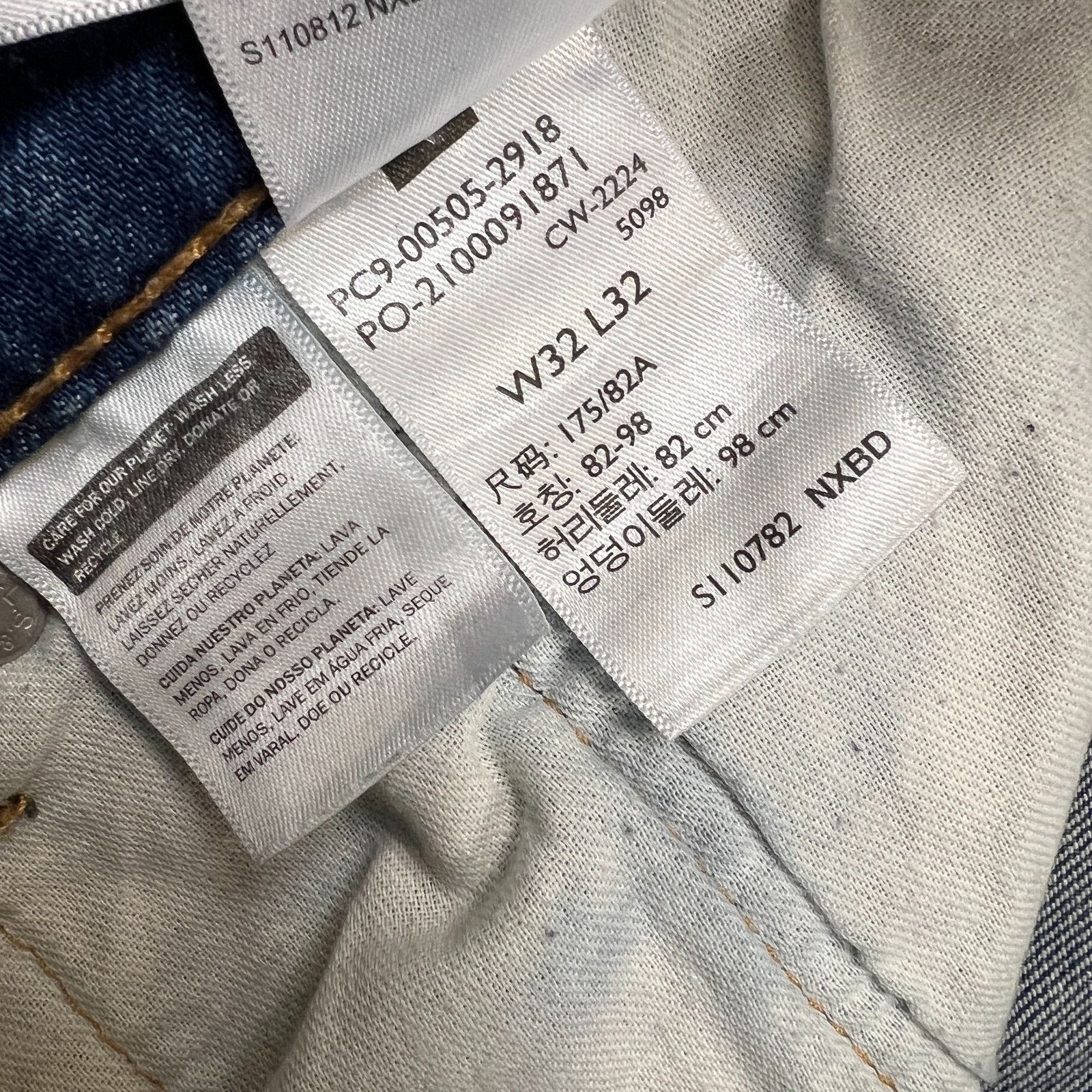 Levi's Levi's 505 Jeans Mens 32x32 Regular Fit Straight Leg Denim Size US 32 / EU 48 - 12 Thumbnail