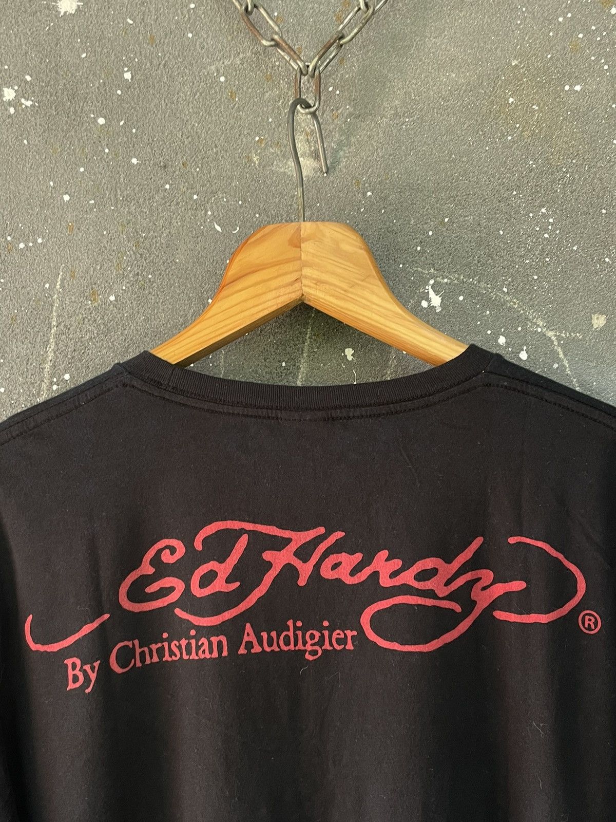 Ed Hardy Ed Hardy By Christian Audigier T-Shirt Y2K Eagle Print Logo Size US L / EU 52-54 / 3 - 4 Thumbnail