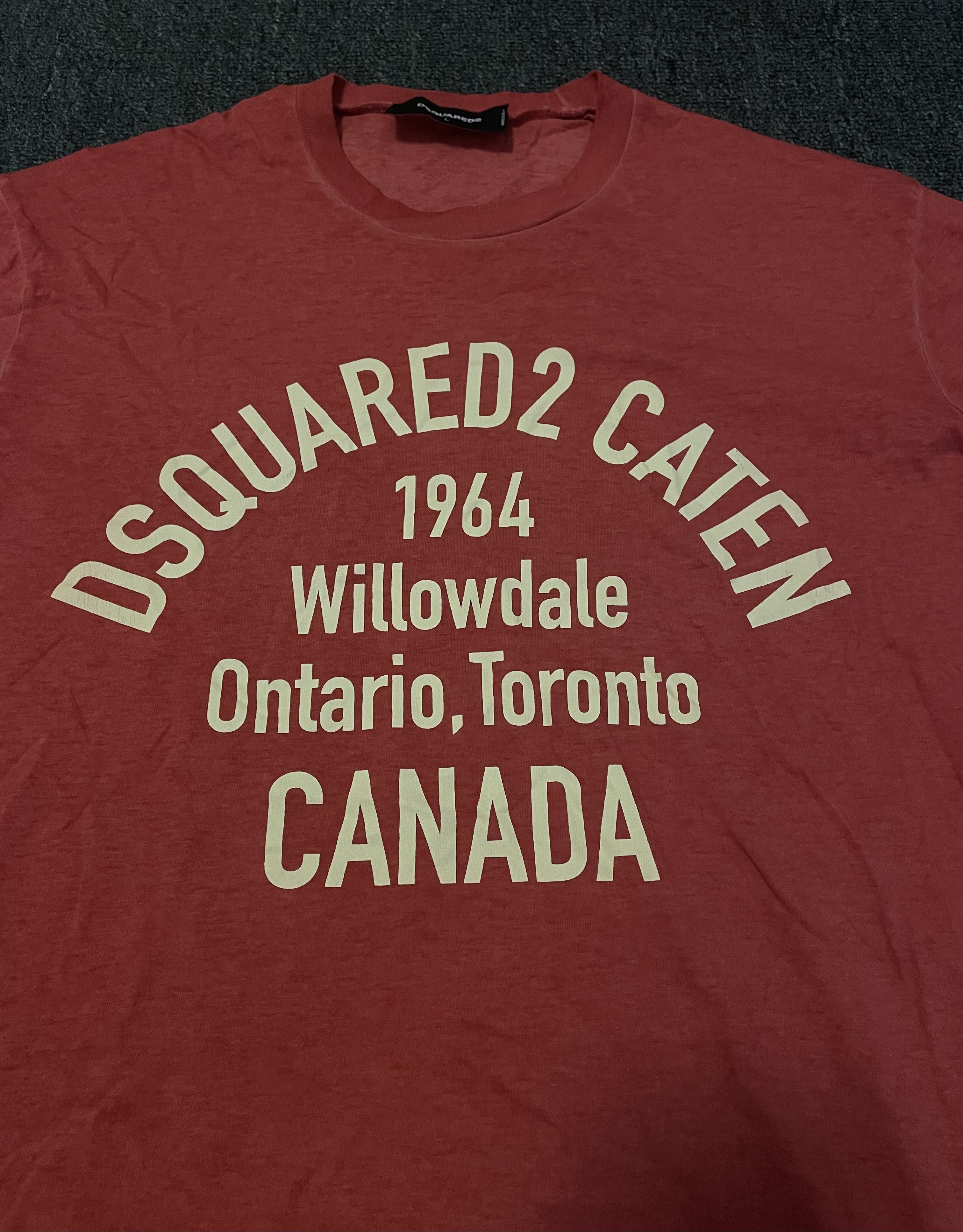 Dsquared2 DSQUARED2 red washed T-shirt, size L Size US L / EU 52-54 / 3 - 2 Thumbnail