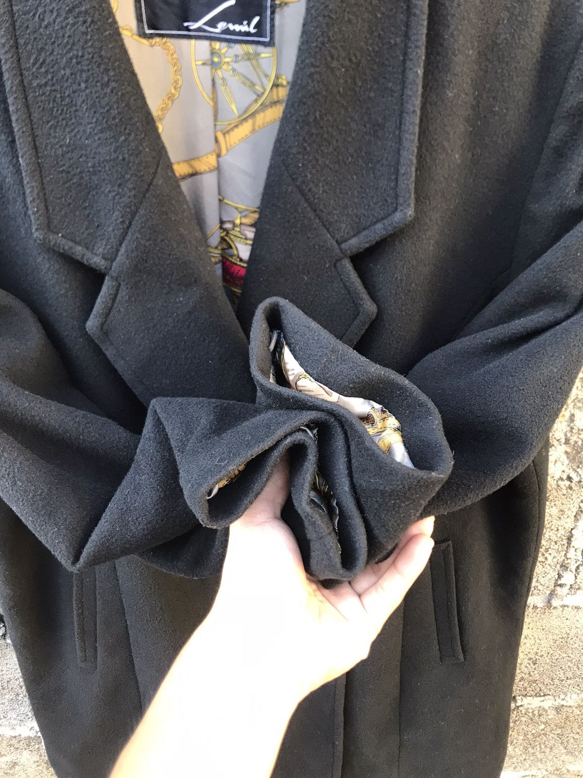 Vintage ⚡️Vintage Lanificio Texco Cashmere & Wool Long Coat Size M / US 6-8 / IT 42-44 - 7 Thumbnail