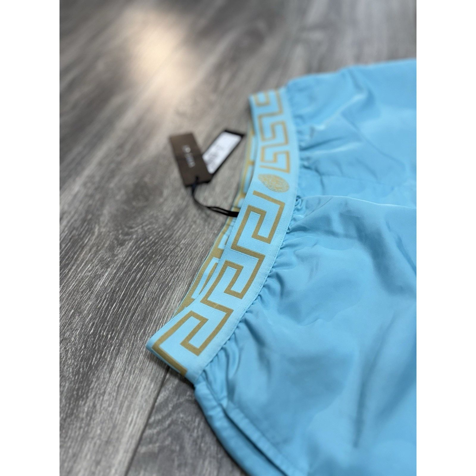 Versace Size 5 - Versace Greca Border Swim Shorts' Blue ' | NEW! Size US 31 - 7 Thumbnail