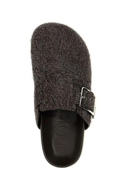 Loewe LOEWE Ease Buckle Gray Brushed Suede Mules New Size US 10 / EU 43 - 4 Thumbnail
