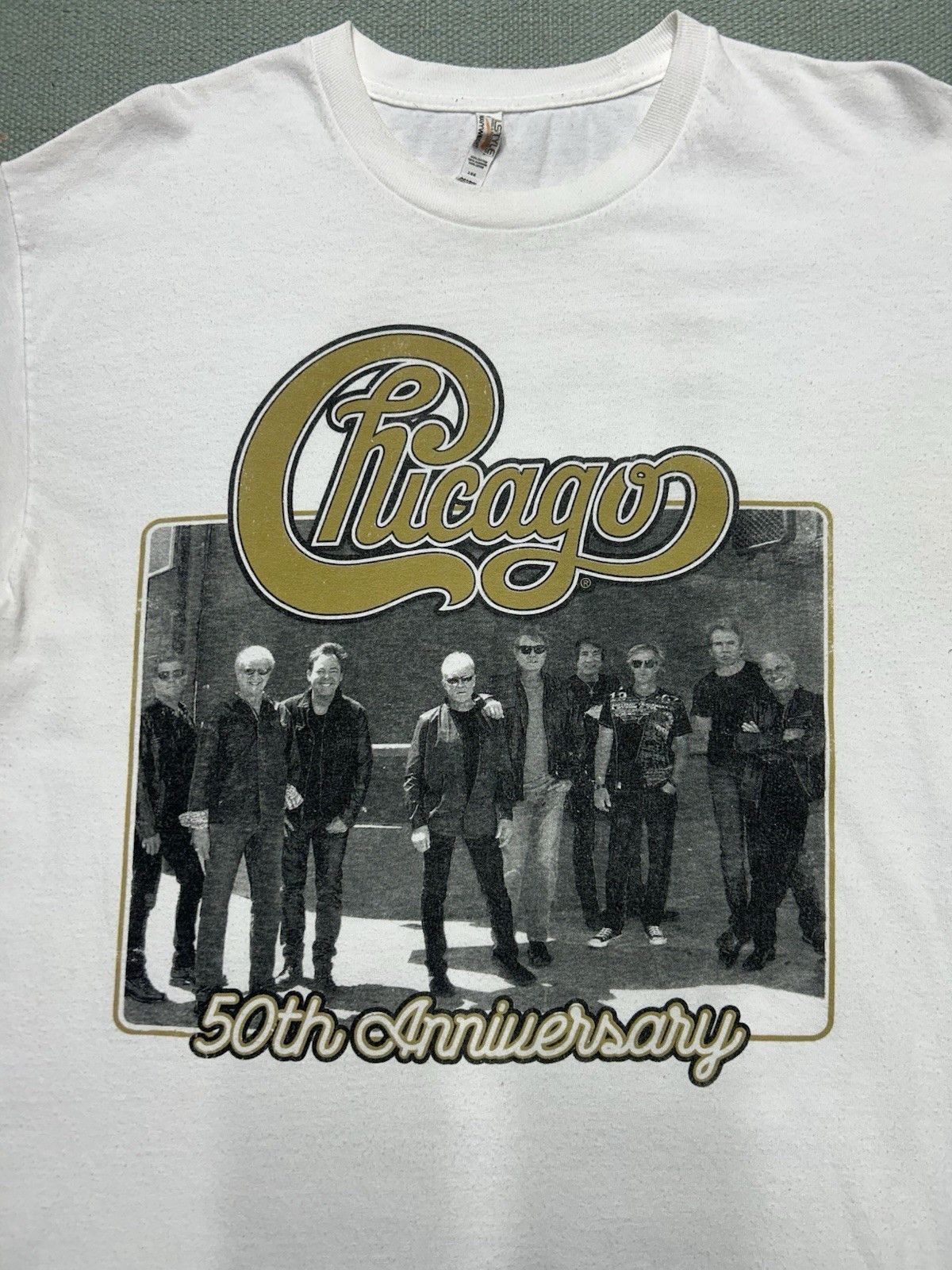 Vintage Chicago band t shirt 50th anniversary rock concert tour L Size US L / EU 52-54 / 3 - 2 Thumbnail