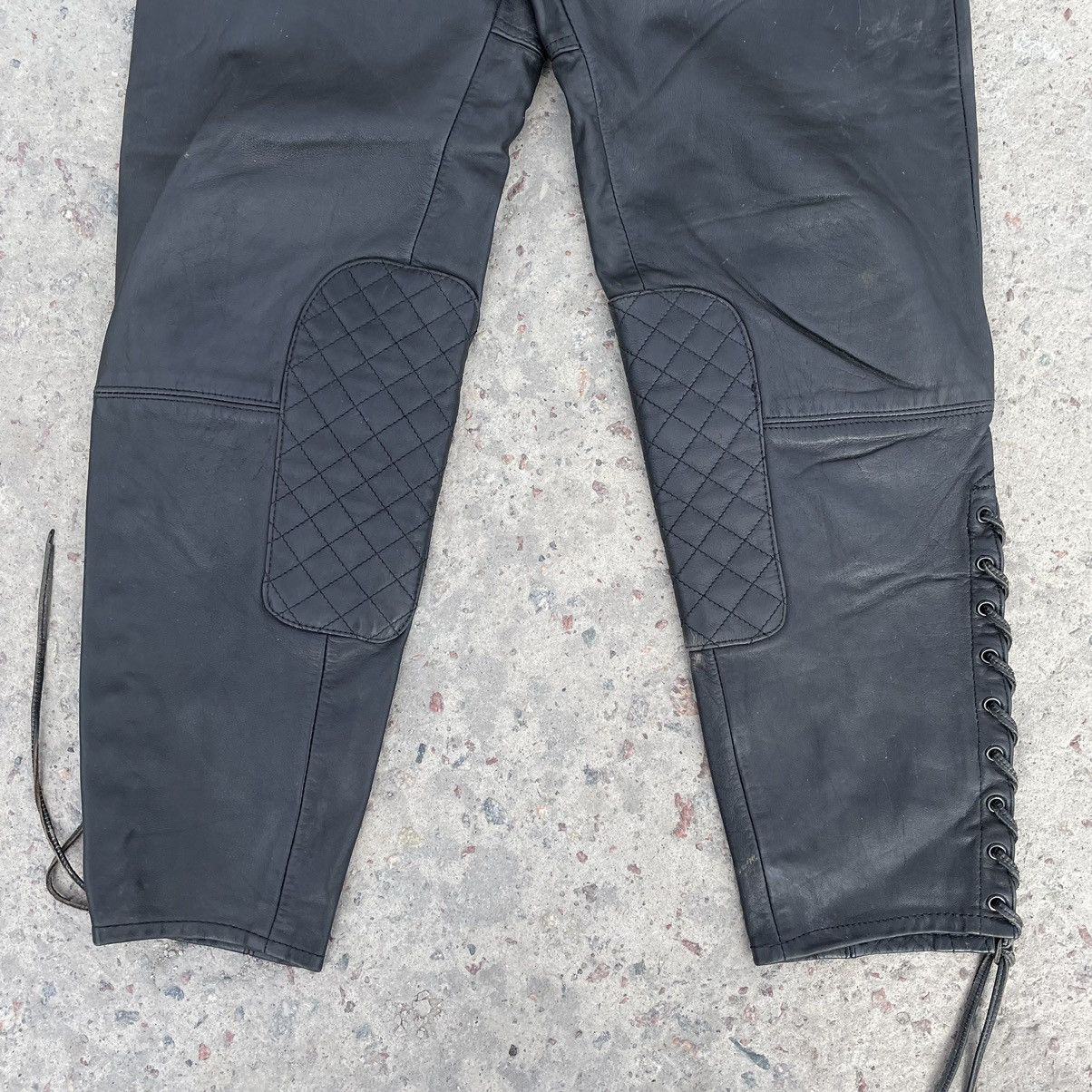 Vintage Vintage Moto Leather Pants 36 Size Y2K 90s USA Hype Japan Size 36" / US 14 / IT 50 - 3 Thumbnail