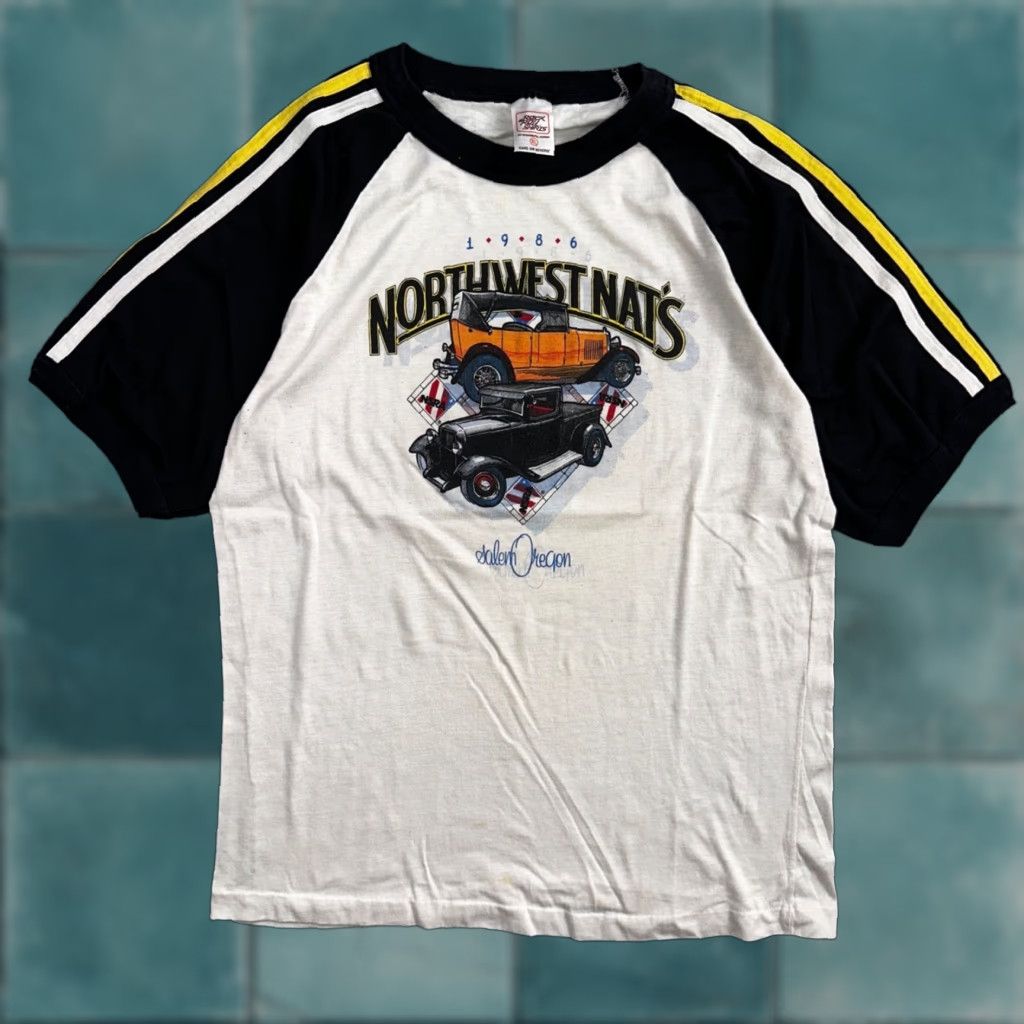 Vintage VINTAGE Northwest Nats Oregon T Shirt Salem Oregon Cars Racing Cool Graphic PDX Tee XL White Mens Graphic Print | 70s 80s 90s Vintage Theme Size US XL / EU 56 / 4 - 1 Thumbnail