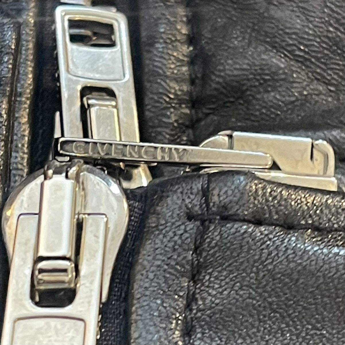 Givenchy NEW Givenchy Long Lambskin Moto Coat: Zip off hood Size US M / EU 48-50 / 2 - 9 Thumbnail