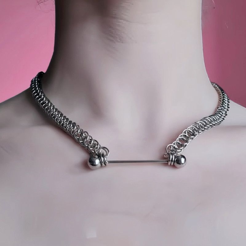 Other Gothic Chain Splicing Geometric Necklace Size ONE SIZE - 1 Thumbnail