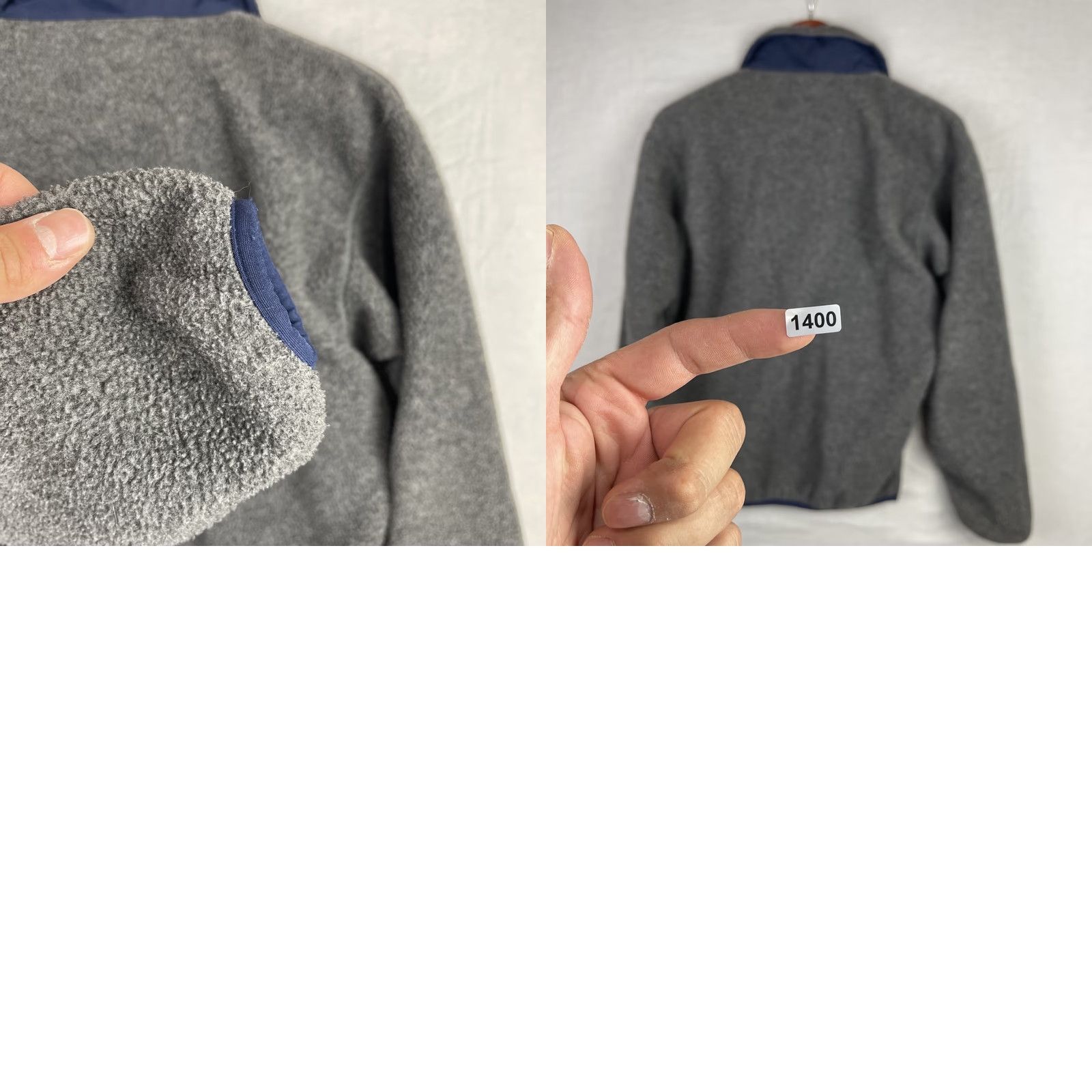 Patagonia VINTAGE Patagonia Jacket Mens Small Gray Full Zip Fleece Deep Pile Made In USA Size US S / EU 44-46 / 1 - 9 Thumbnail