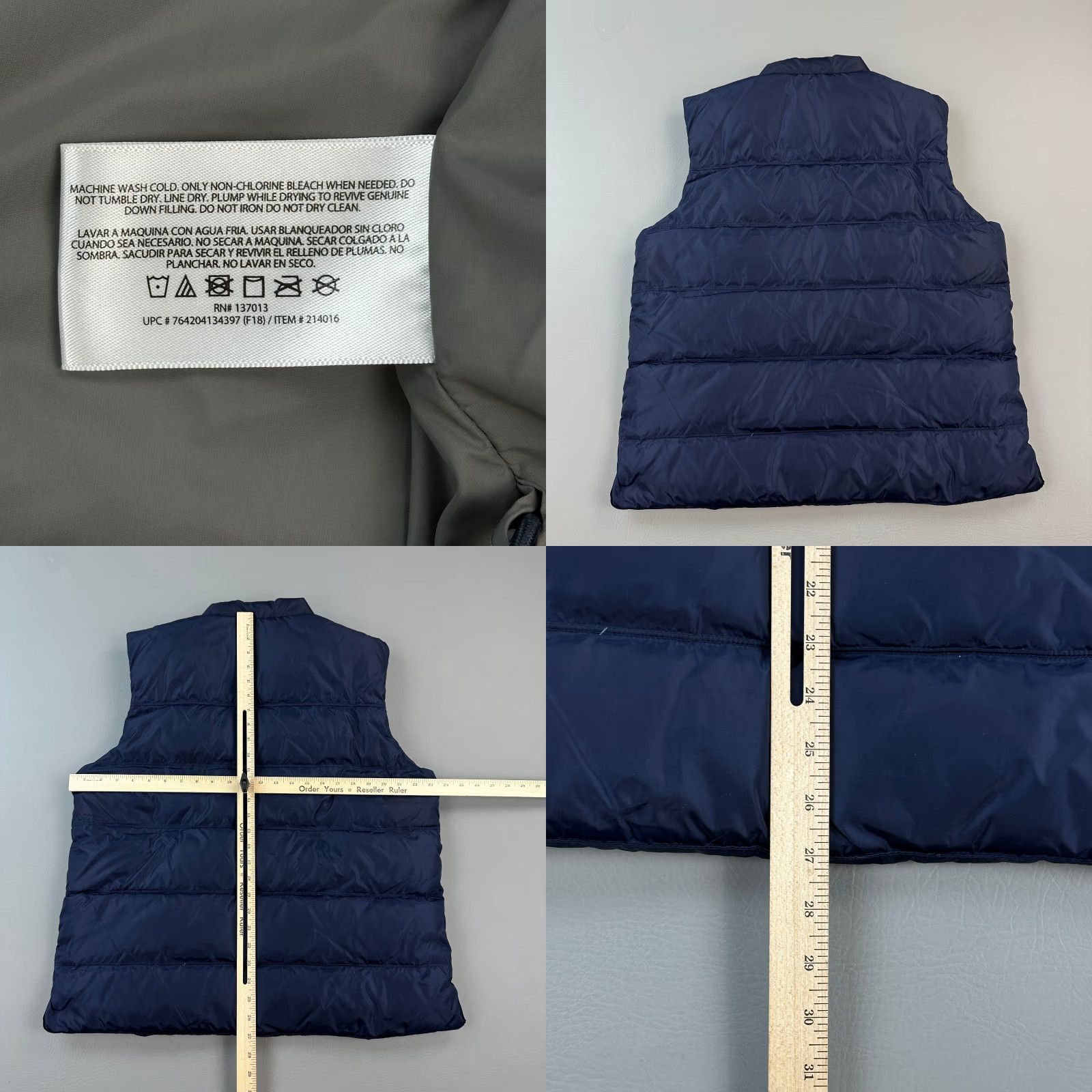 Orvis Orvis Essex Vest Mens Large Navy Full Zip Snap Duck Down Quilted Puffer Outdoor Size US L / EU 52-54 / 3 - 8 Thumbnail