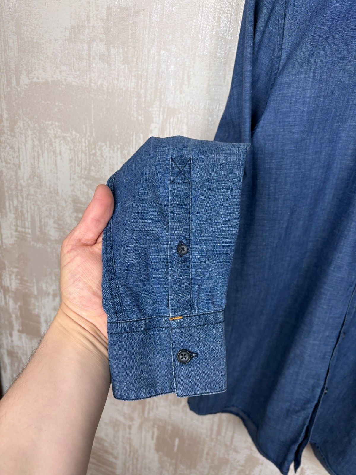 Nudie Jeans Nudie Jeans Stanley Deep Blue Long Sleeve Shirt Button Down Size US M / EU 48-50 / 2 - 9 Thumbnail