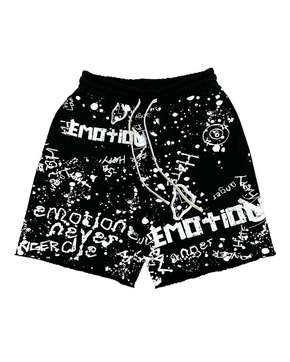Other Mixed Emotions Graffiti Shorts Black Size US 32 / EU 48 - 1 Thumbnail