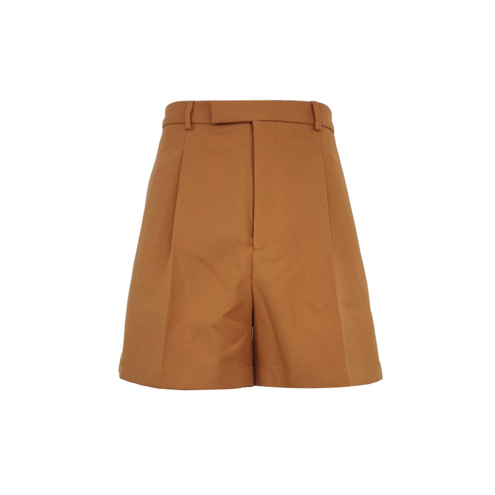 Gucci Brown Pleated High-Waist Tailored Shorts Size US 34 / EU 50 - 1 Thumbnail