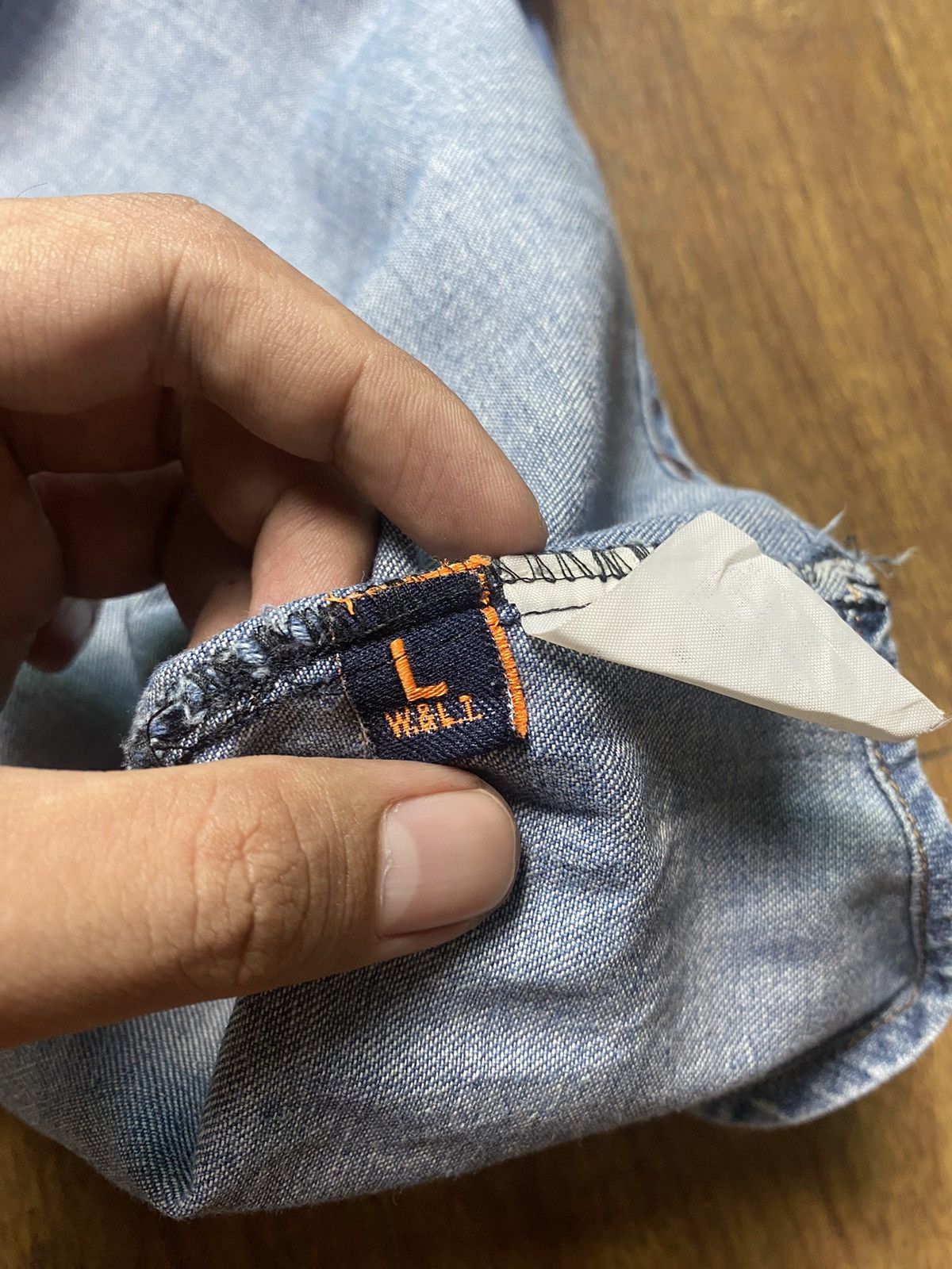 W&LT 2009 Prototype Denim Shirt Size US L / EU 52-54 / 3 - 10 Thumbnail