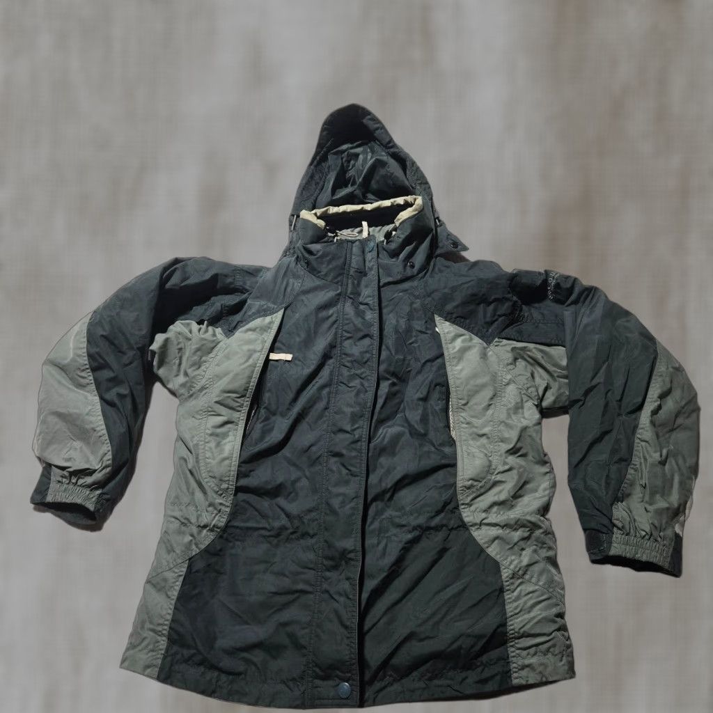 Vintage VINTAGE Columbia Womens Jacket Gray Black Sunrise Peak Hooded Full Zip Softshell Winter Fall Spring Casual Workwear M Size M / US 6-8 / IT 42-44 - 1 Thumbnail