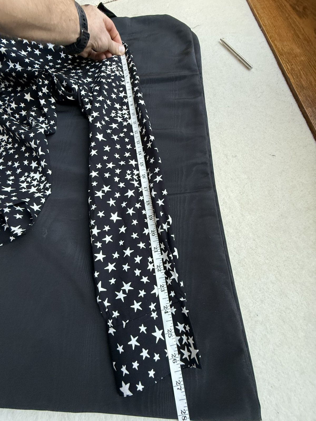 Saint Laurent Paris FW16 Saint Laurent black white star shirt 41 BNWT Hedi grail Size US L / EU 52-54 / 3 - 10 Thumbnail