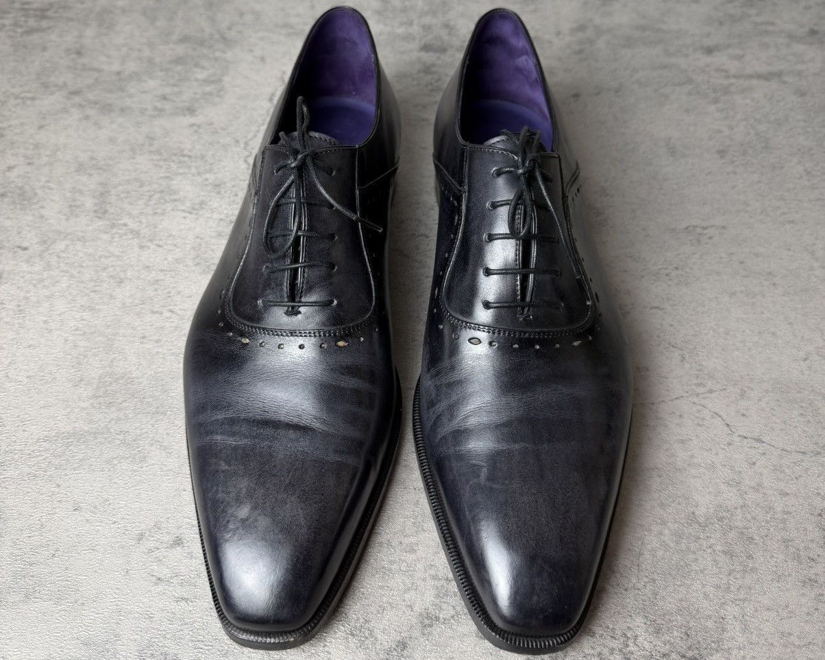 Berluti BERLUTI - ALESSANDRO DEMESURE LEATHER OXFORD Size US 11 / EU 44 - 6 Thumbnail
