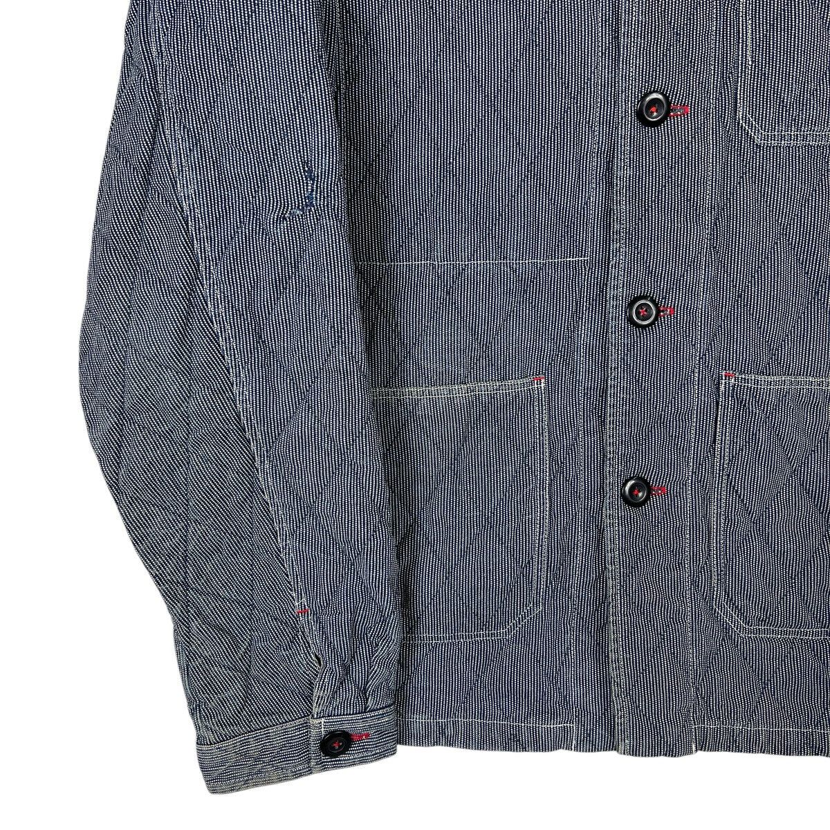 Reason 💥 Reason Hikory Stripe worker Chore Jacket Size US L / EU 52-54 / 3 - 5 Thumbnail