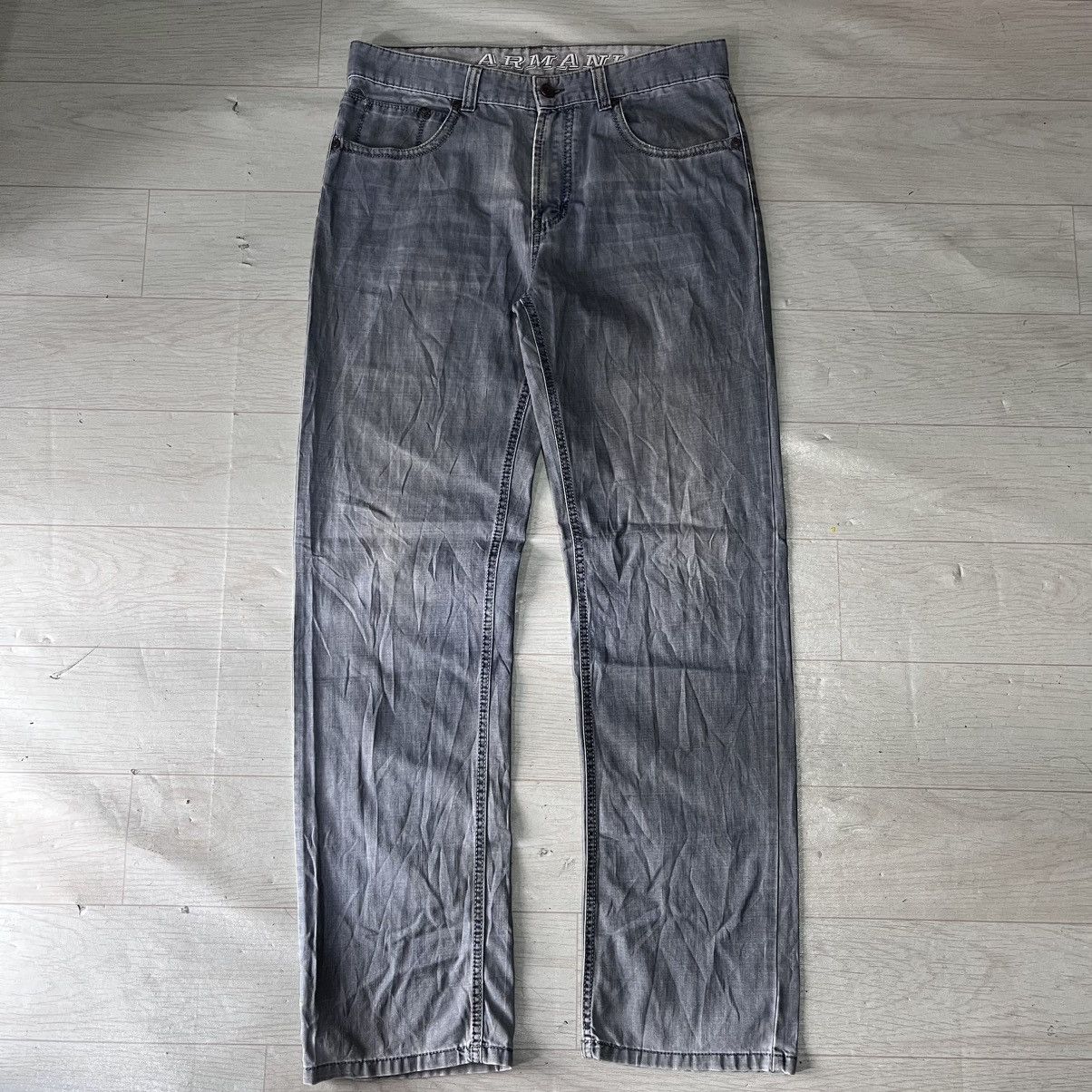 Armani Vintage armani jeans embroidered logo Size US 32 / EU 48 - 2 Thumbnail