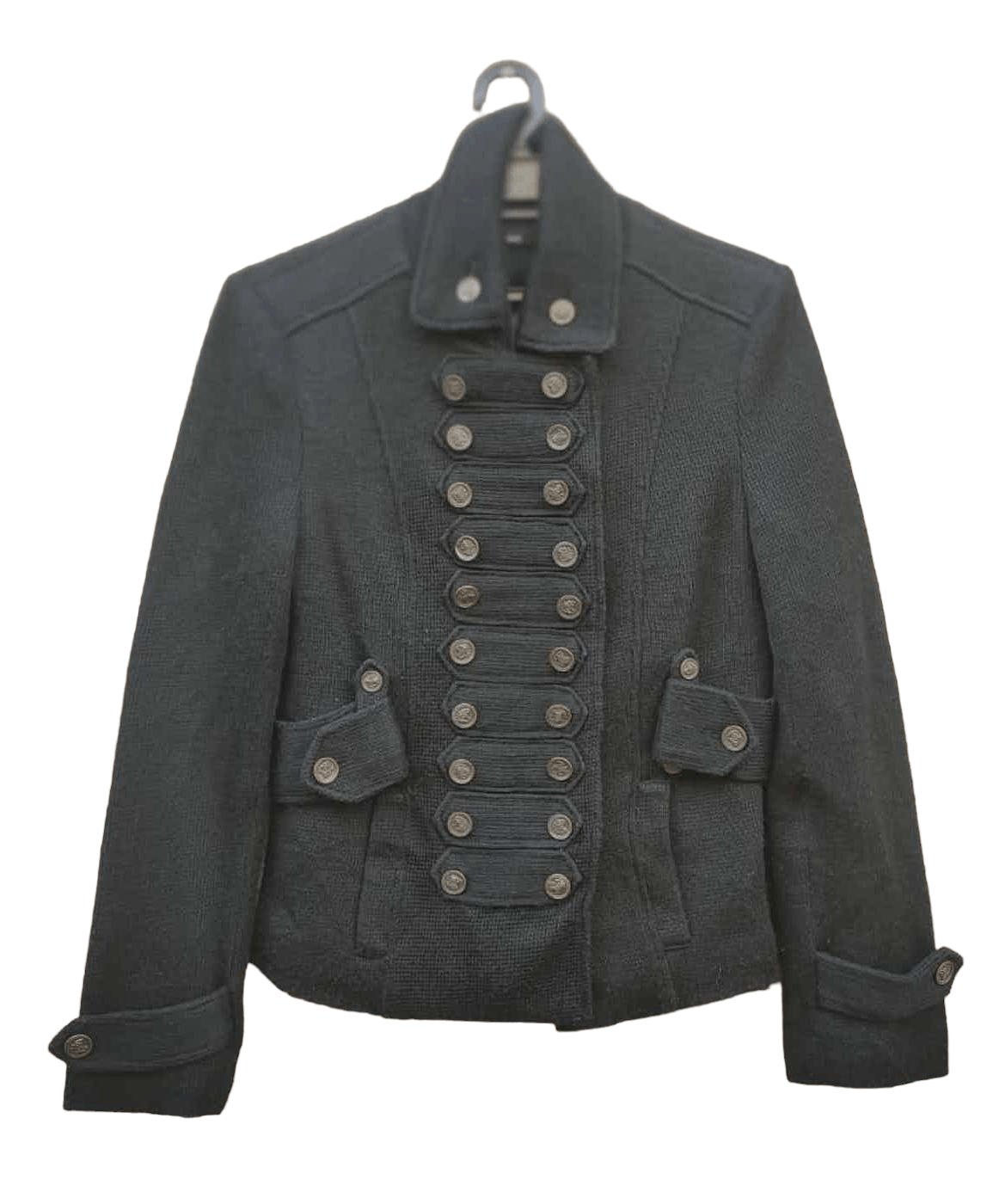 Japanese Brand Bizz Wool Ladies Jacket Size XS / US 0-2 / IT 36-38 - 1 Thumbnail