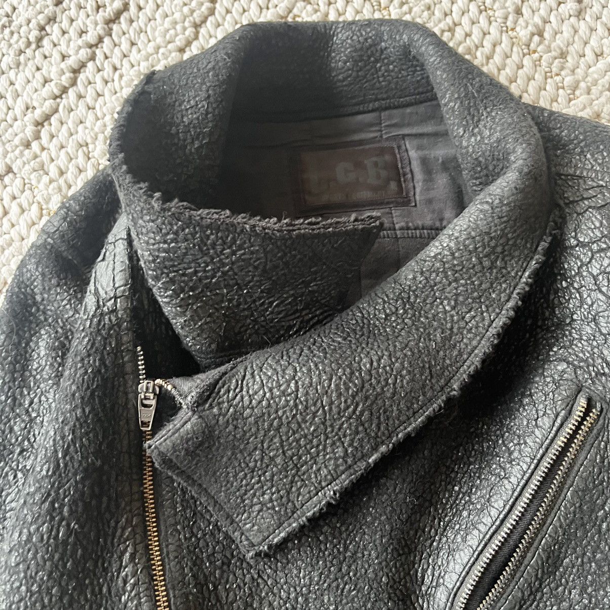 Le Grande Bleu (L.G.B.) L.G.B asymmetrical wax coated nighthawk cracked jacket Size US M / EU 48-50 / 2 - 7 Thumbnail
