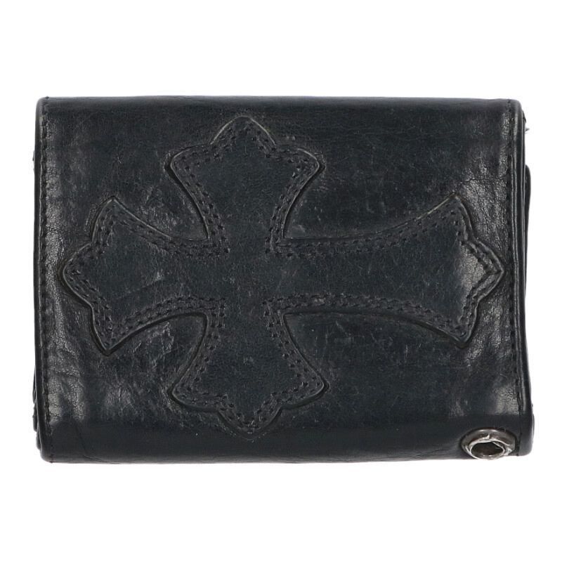 Chrome Hearts Chrome Hearts 3 Fold Cross Button Leather Wallet Size ONE SIZE - 2 Thumbnail