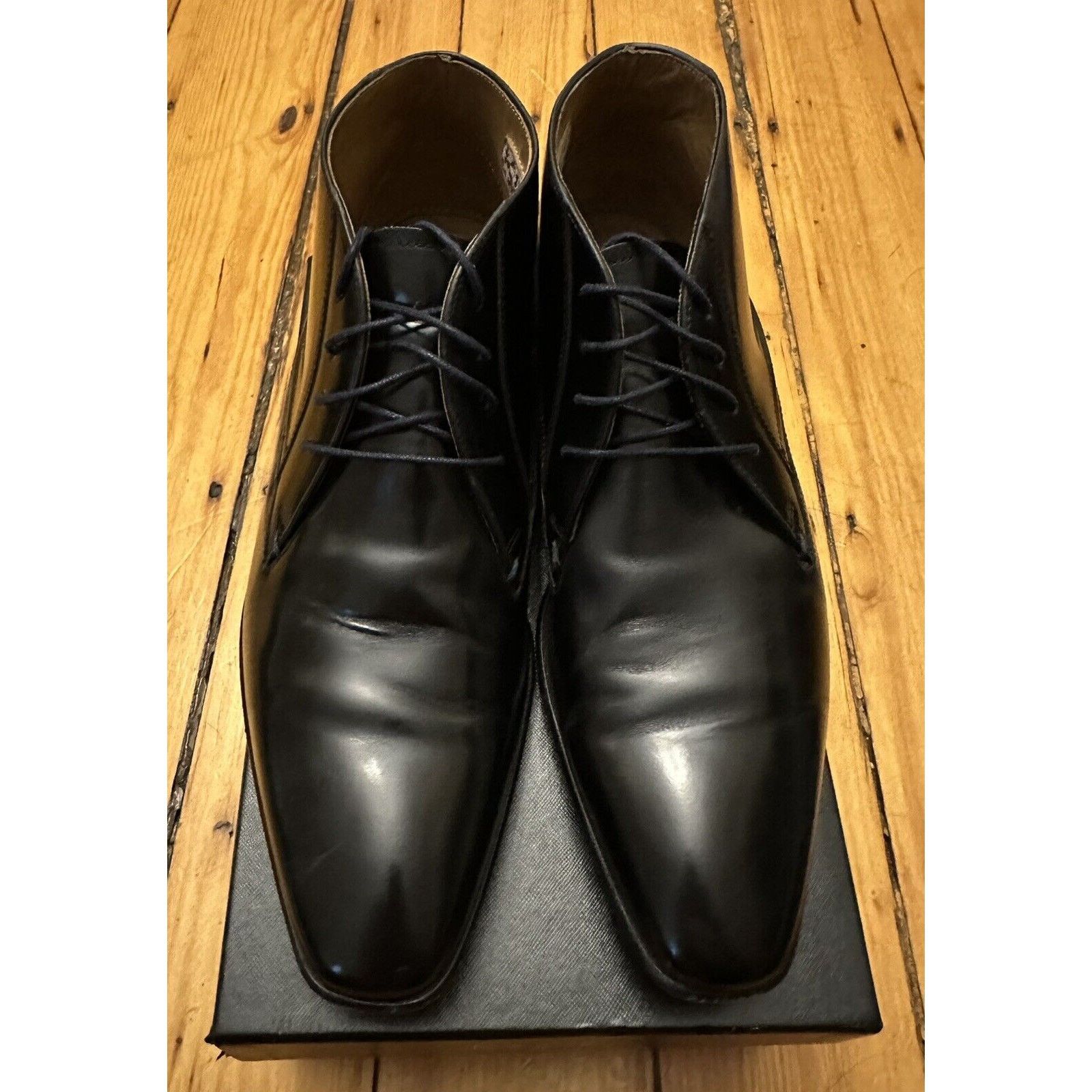 Paul Smith Worn twice! $400 PAUL SMITH BLACK LEATHER SHOE BOOT. US 12. Size US 12 / EU 45 - 1 Thumbnail
